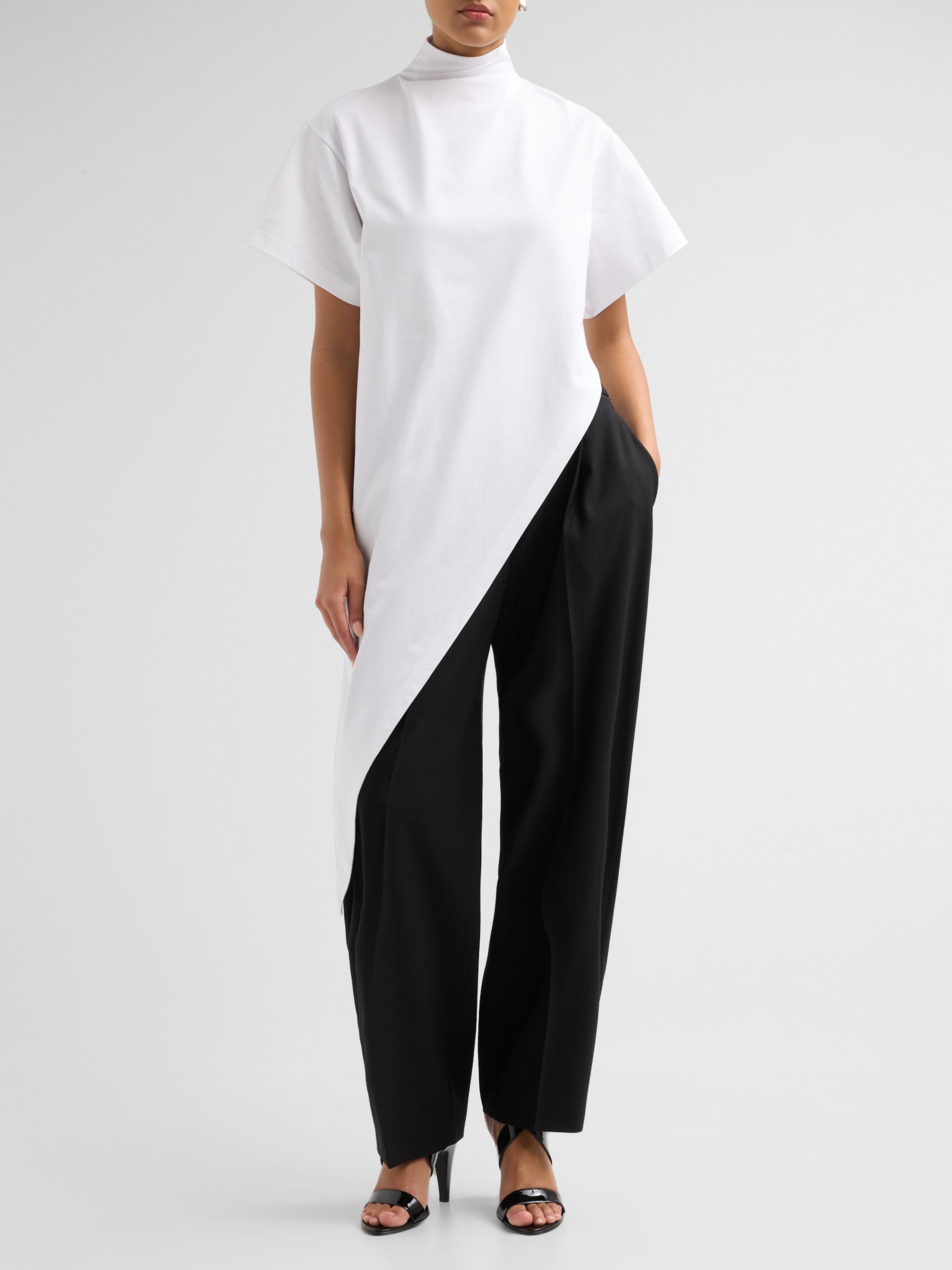 ALAÏA Triangle Cotton Jersey T-Shirt | Saks Fifth Avenue