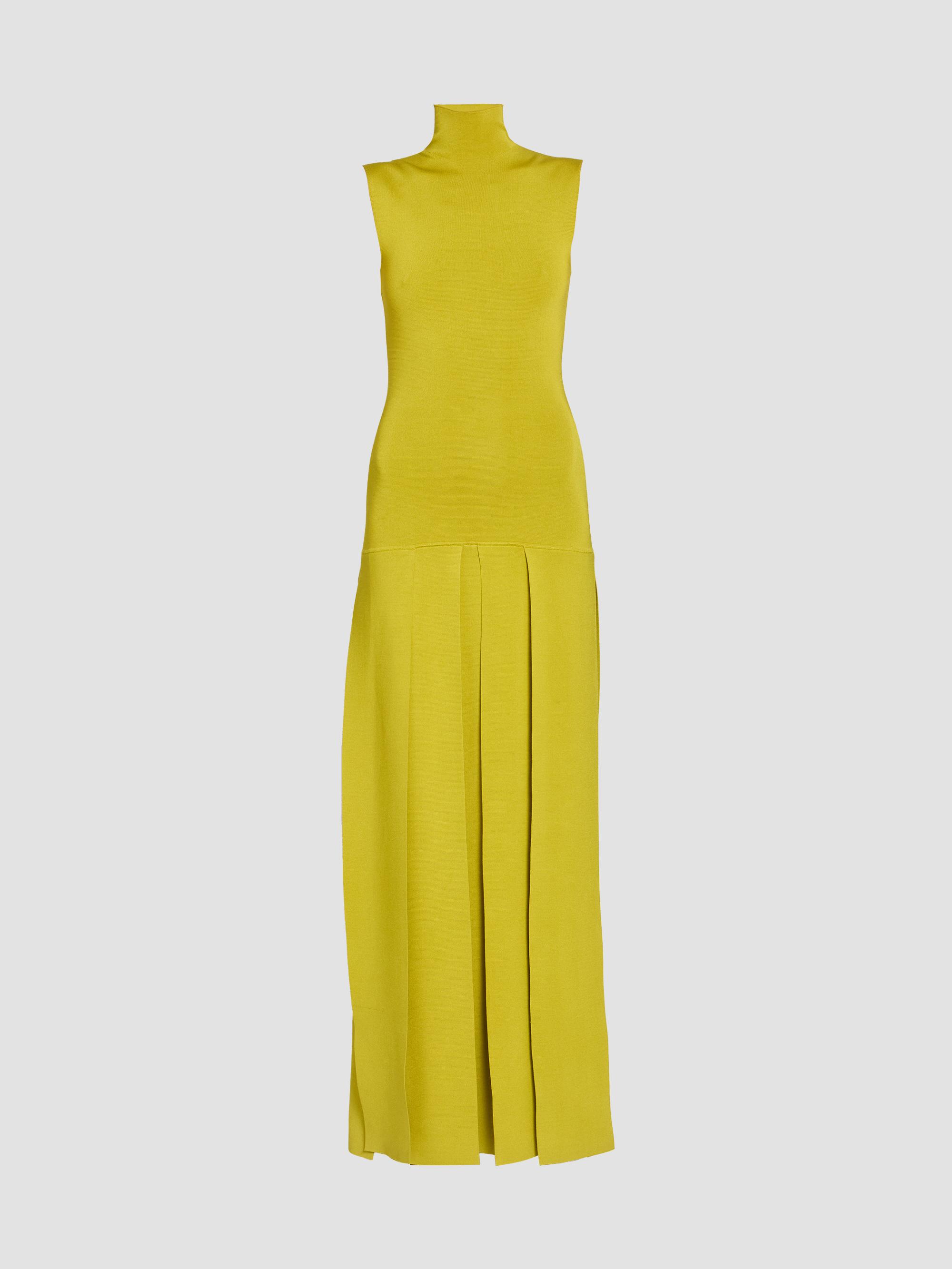 alaia maxi dress  Elegant Satin Backless Evening Gown Featuring a clean mock neckline LEAU Alaia Drape Maxi Dress
