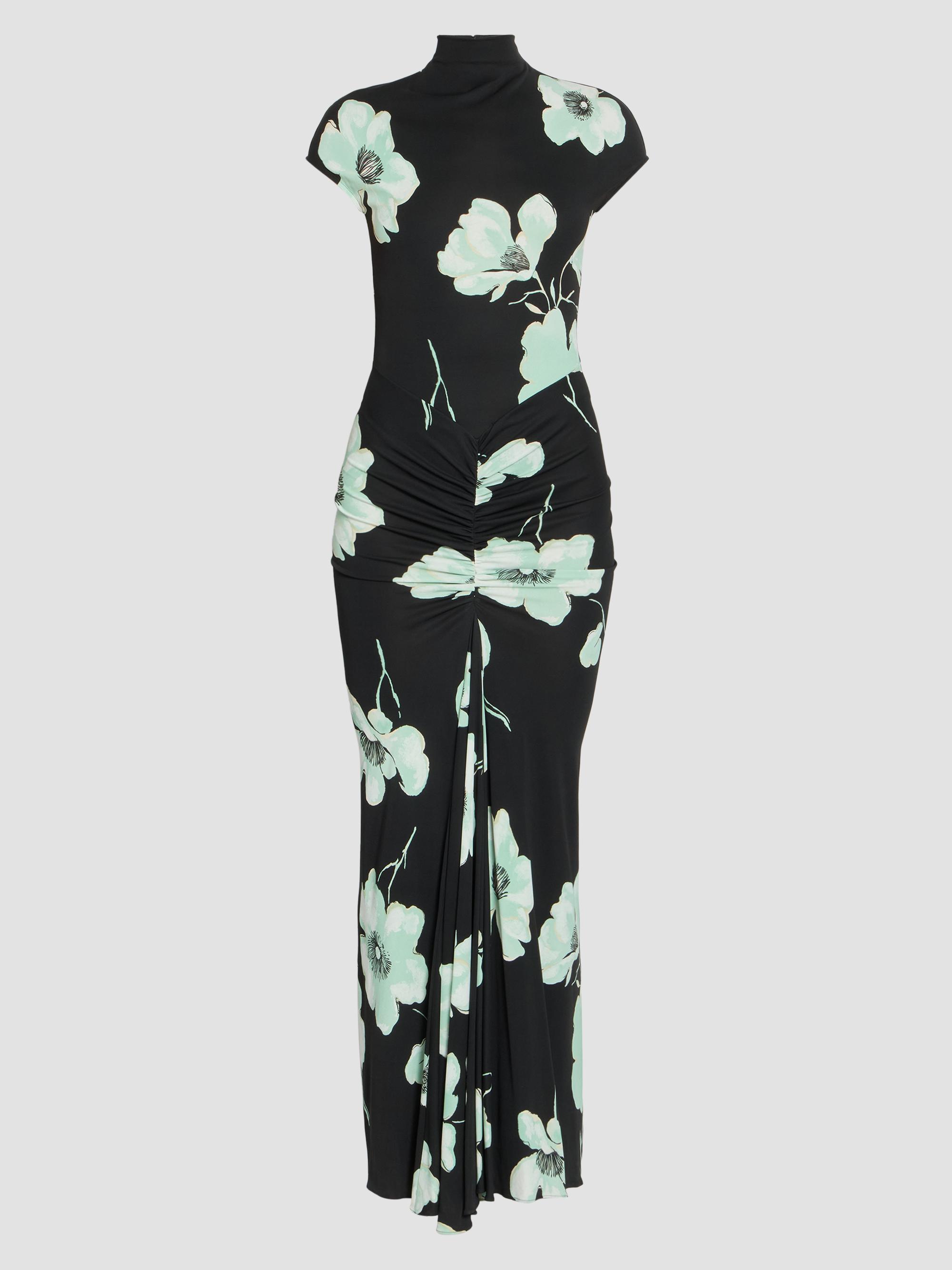 saks fifth avenue long dresses Valentino Garavani Women's Long Dress in Embroidered Light Georgette - Ivory Beige