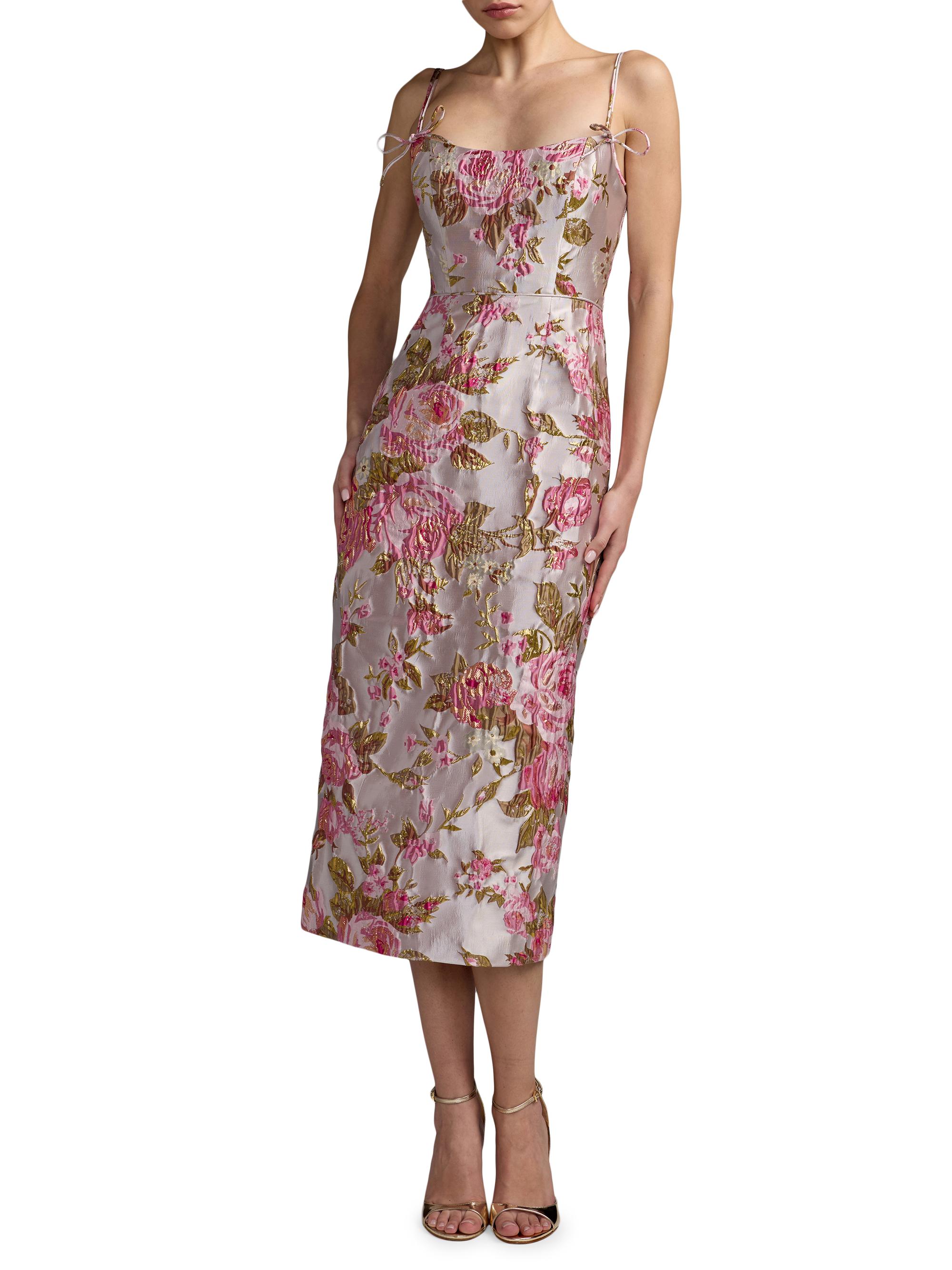 Mac Duggal Women's Petite Floral Brocade Cocktail Dress - Pink Multi