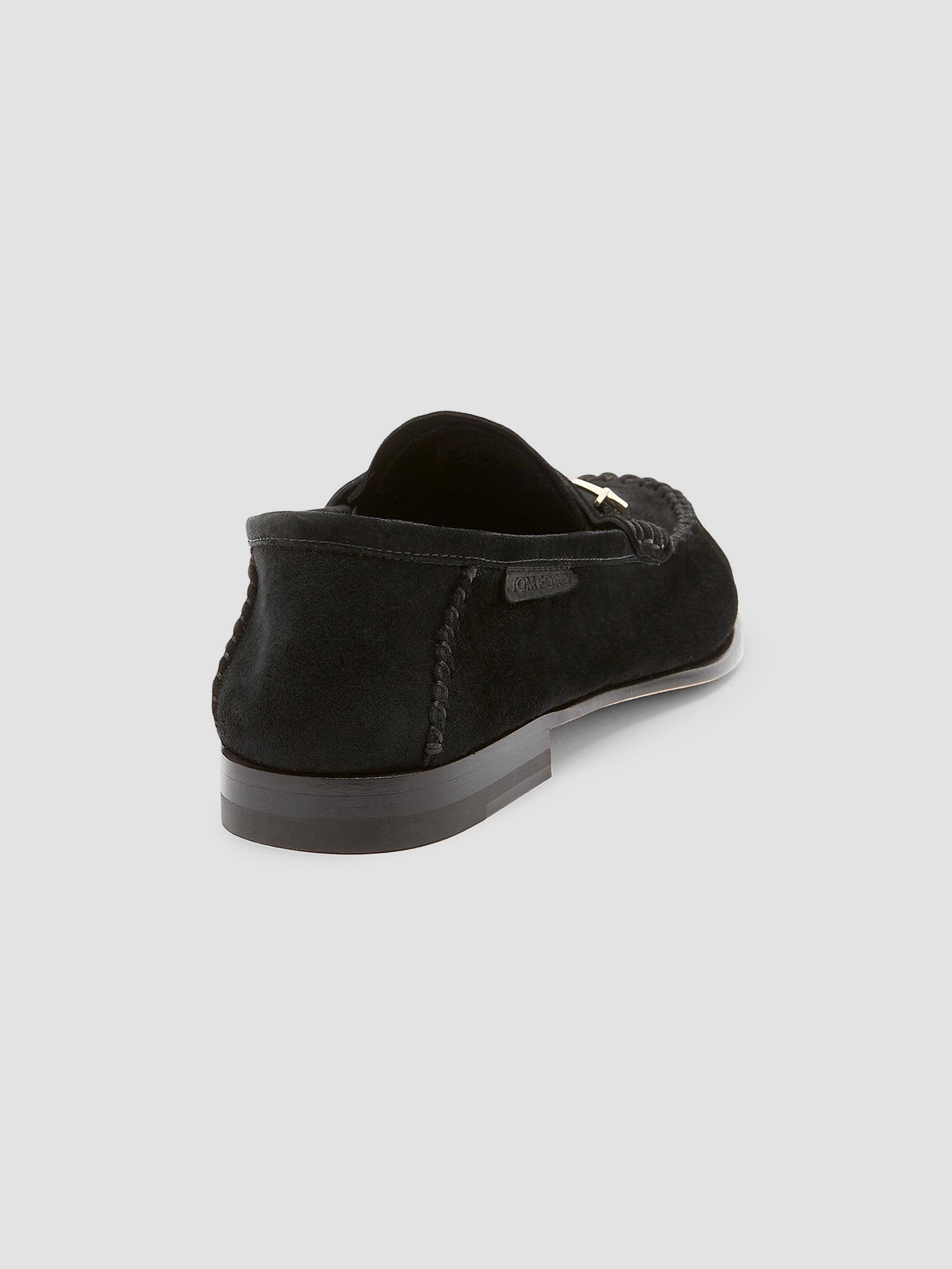 TOM FORD Moc-Toe Suede Bit Loafers | Saks Fifth Avenue