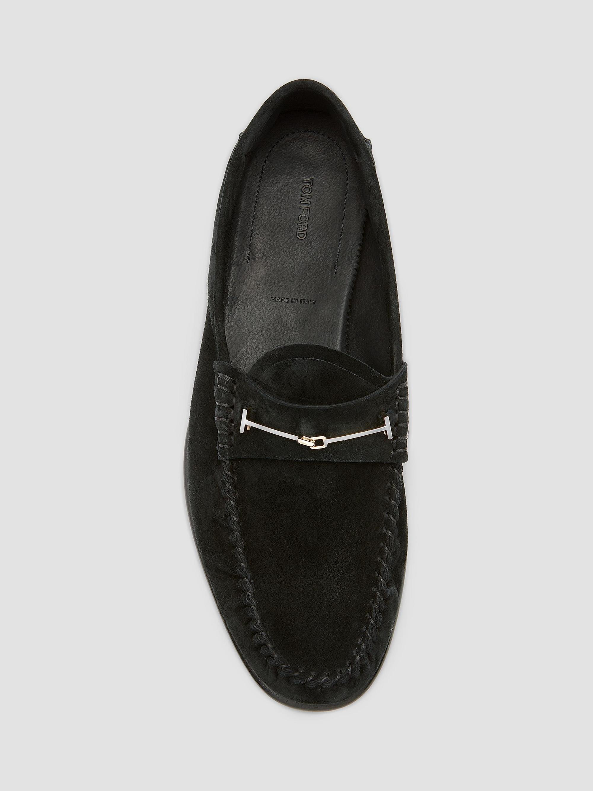 TOM FORD Moc-Toe Suede Bit Loafers | Saks Fifth Avenue