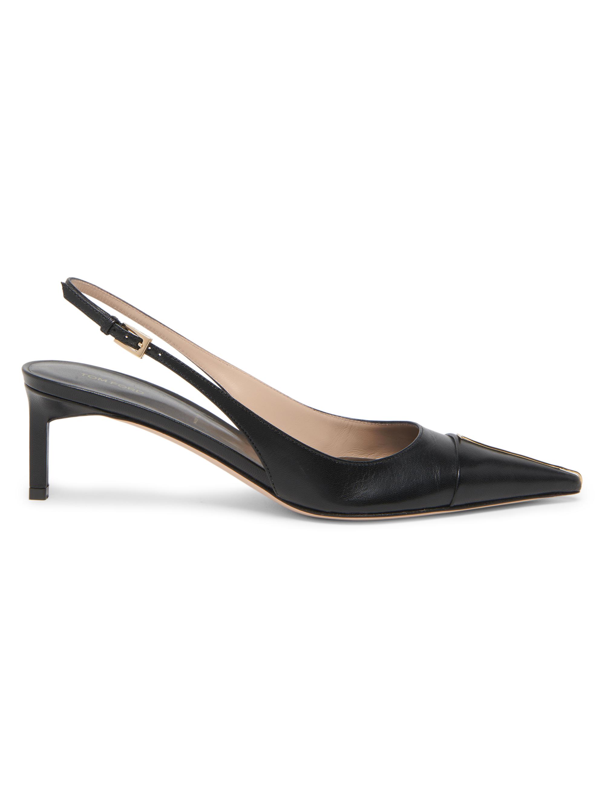 TOM FORD Women's 55MM Leather Slingback Pumps - Black