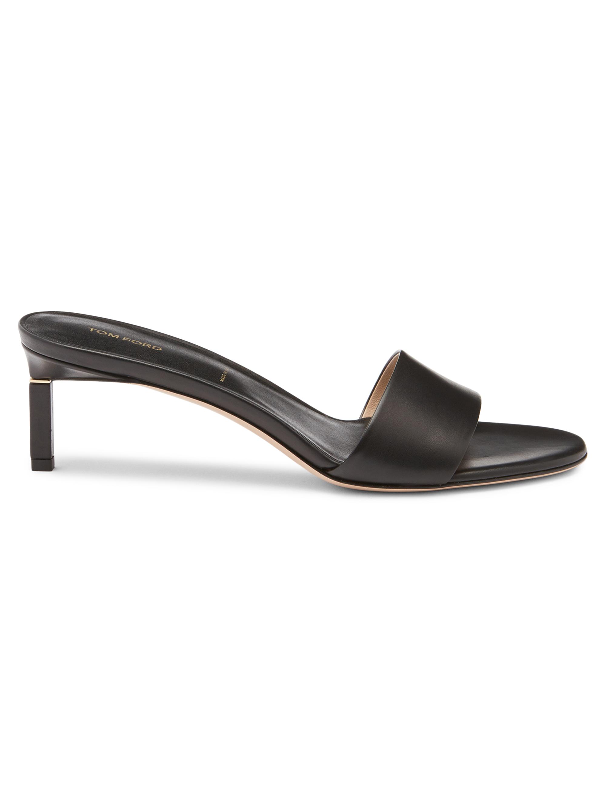TOM FORD Women's 55MM Patent Leather Stiletto Mules - Black