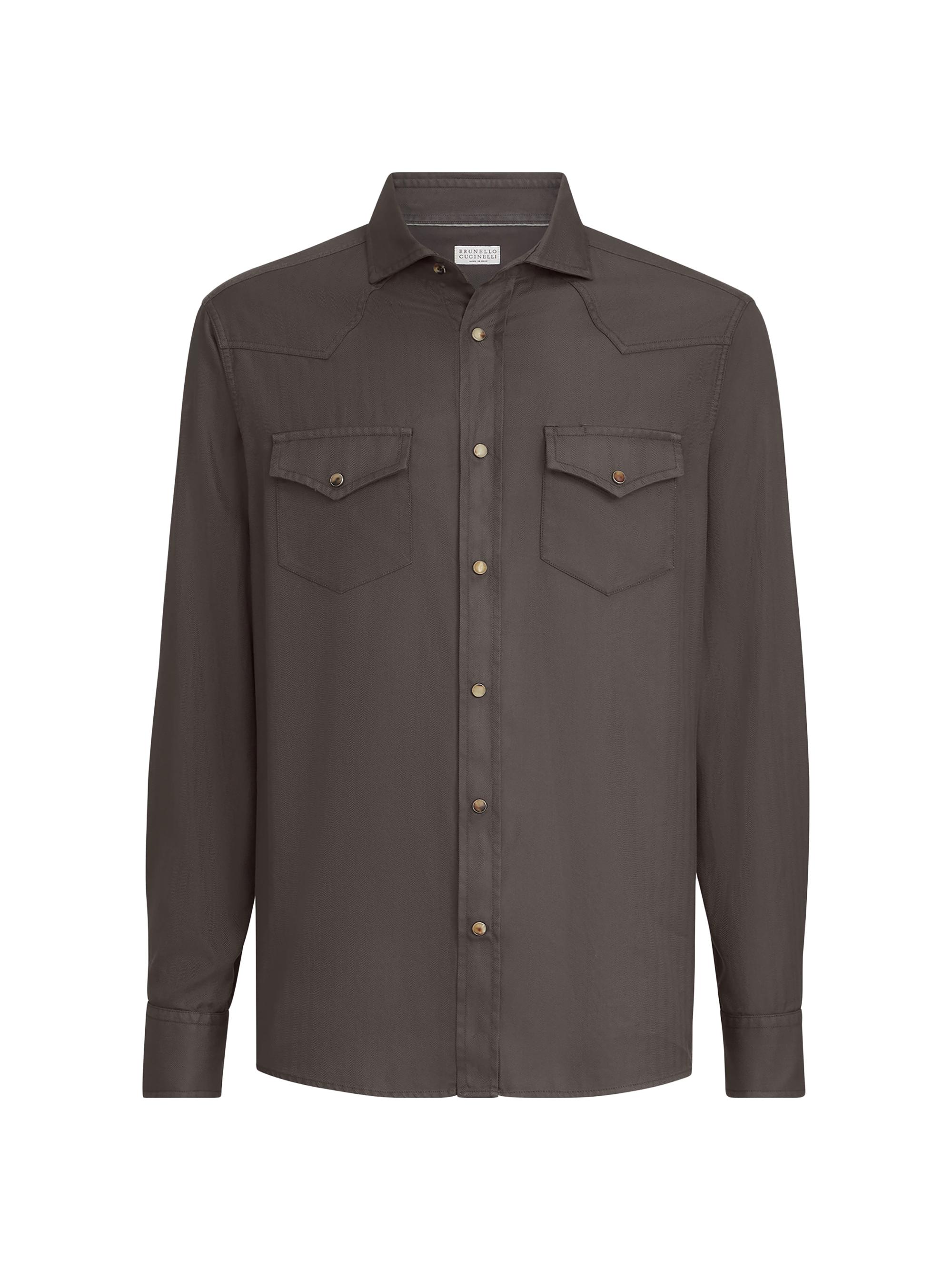 Brunello Cucinelli Linen Easy Fit Shirt with Crête Details | Saks