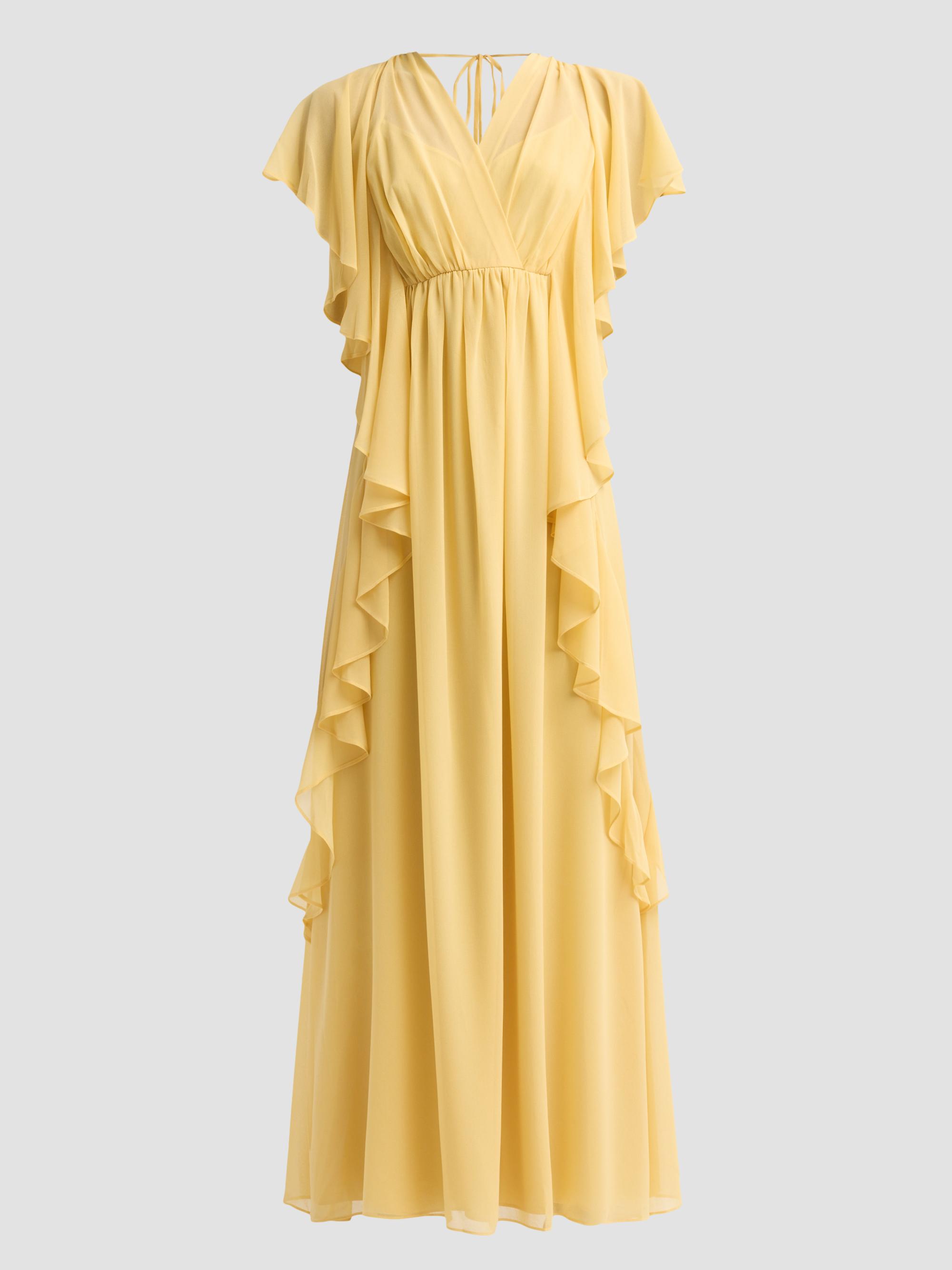 Ungaro Women's Saffron Ruffle Empire Dress - Raffia | Thumbnail 6