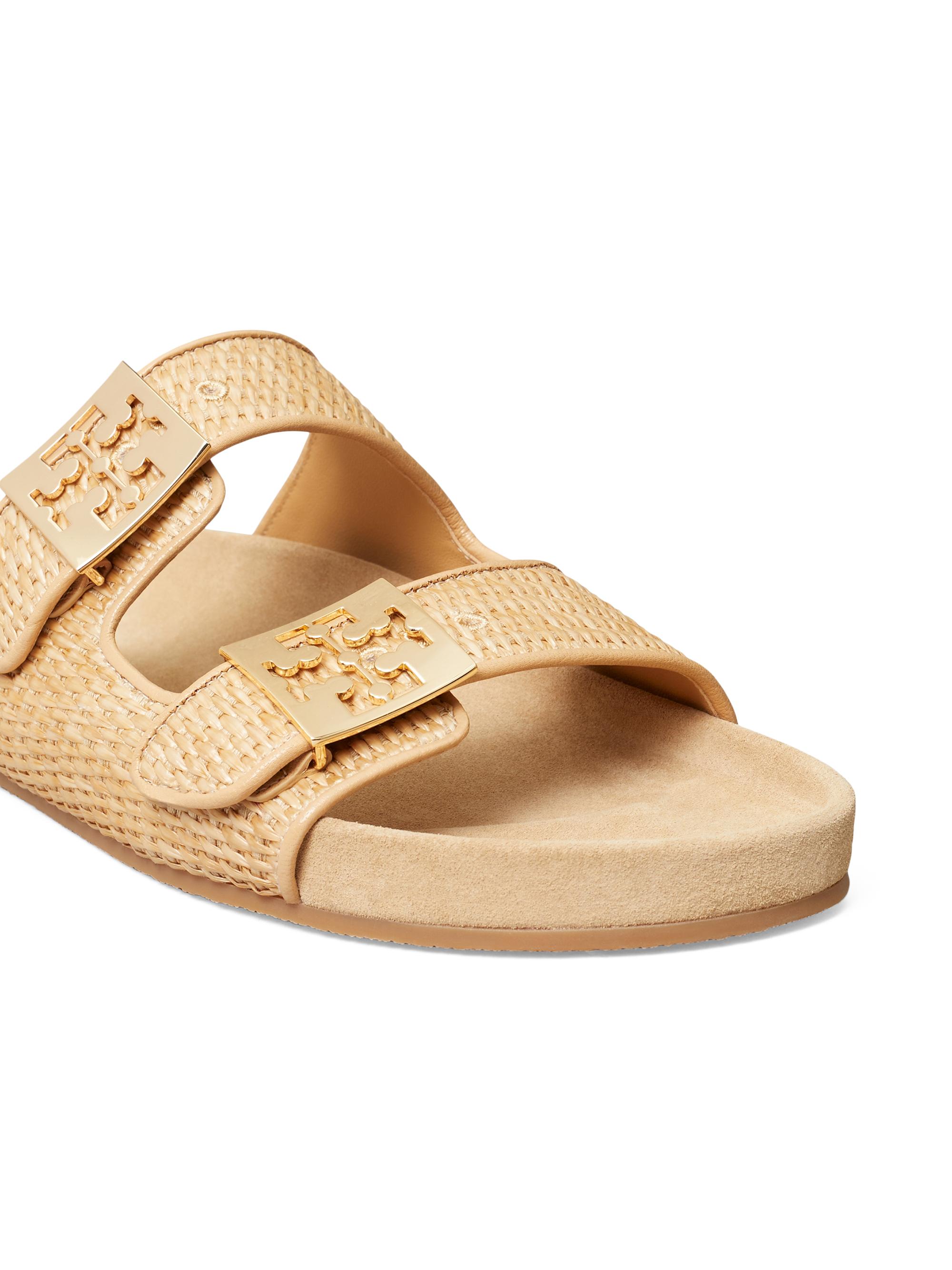 Tory Burch Mellow Raffia Buckle Sandals | Saks Fifth Avenue