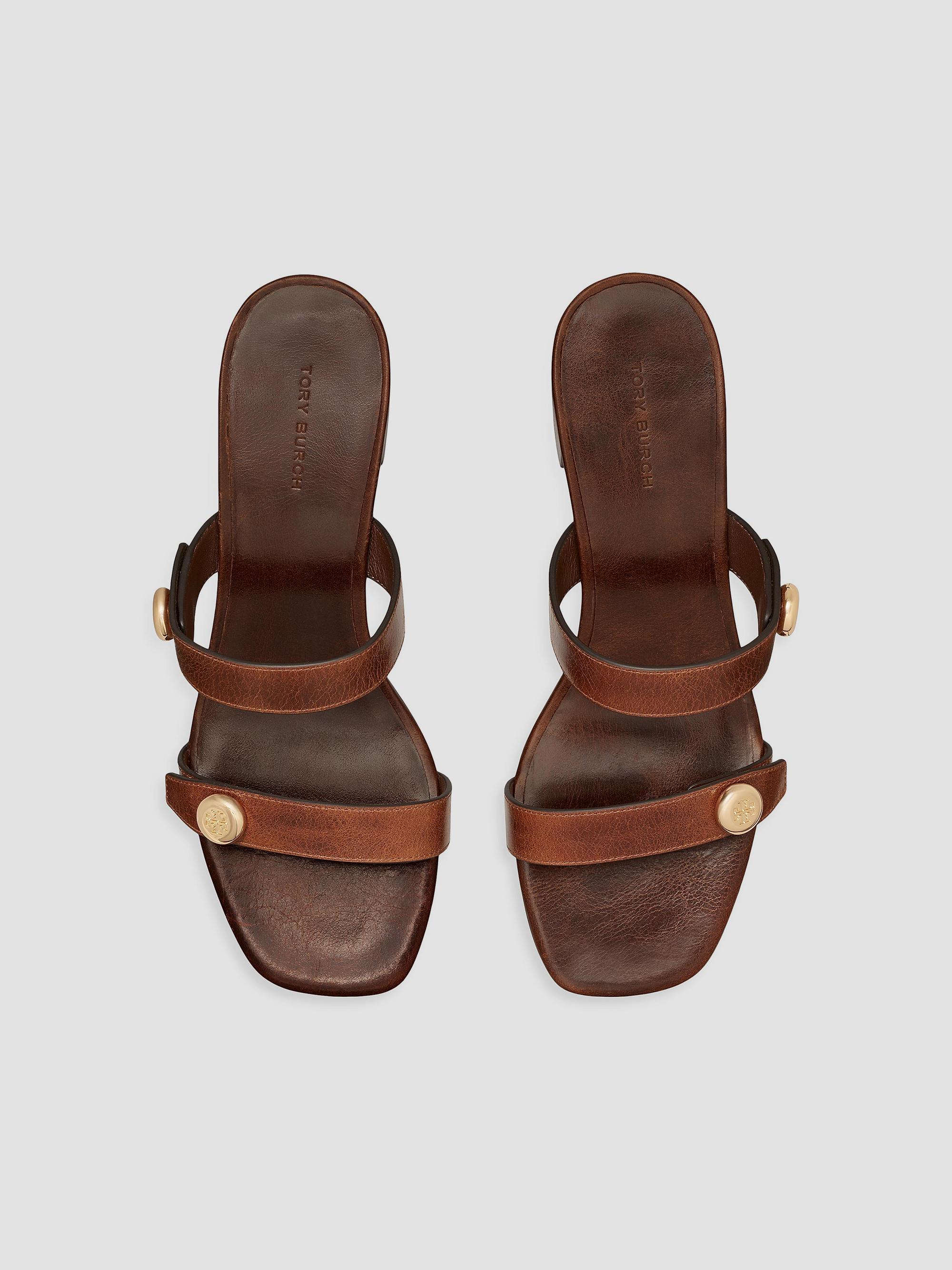Tory Burch Romy City 55MM Leather Sandals | Saks Fifth Avenue