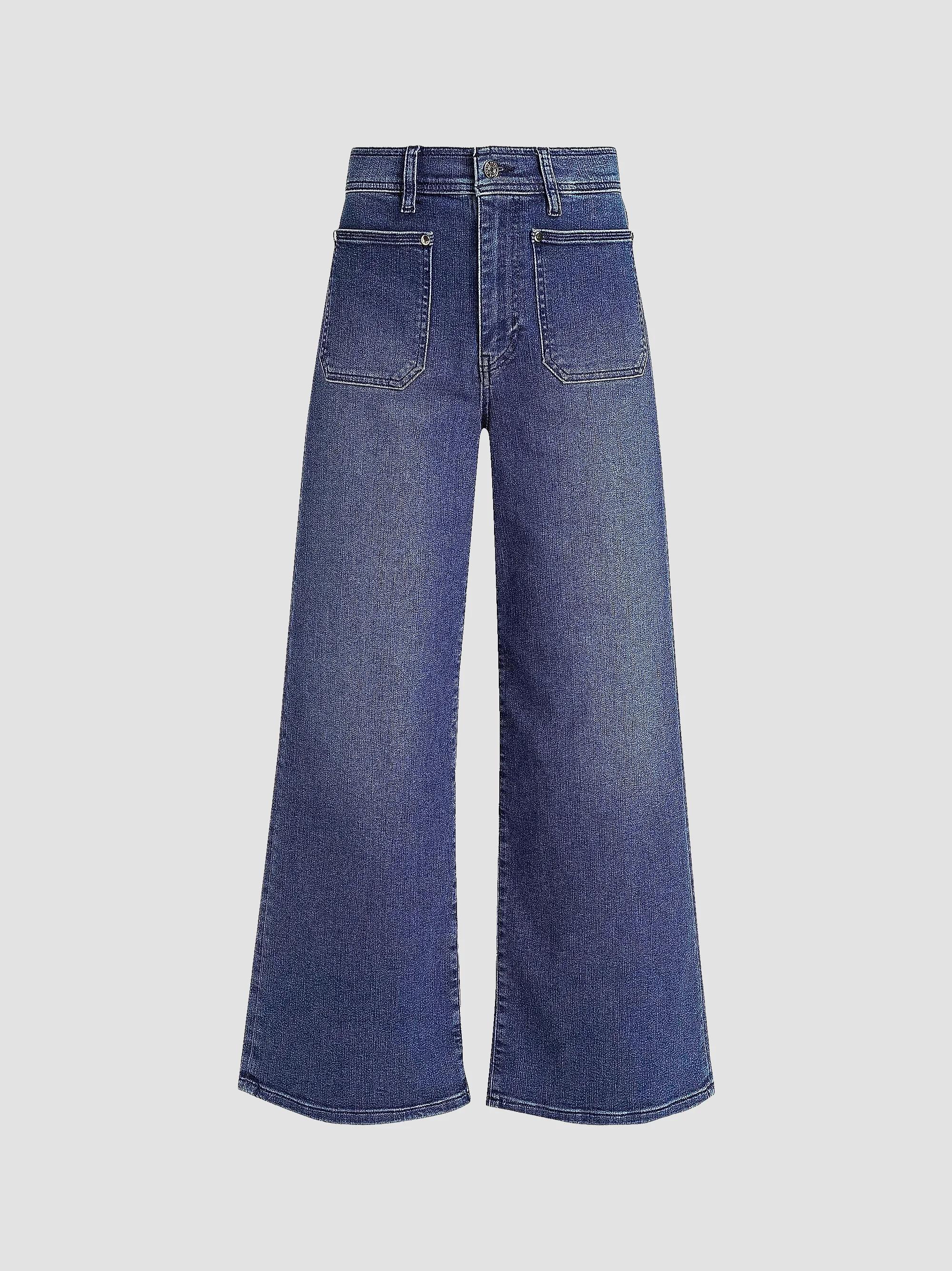 SLVRLAKE Selena Mid-Rise Stretch Wide-Leg Jeans | Saks Fifth Avenue
