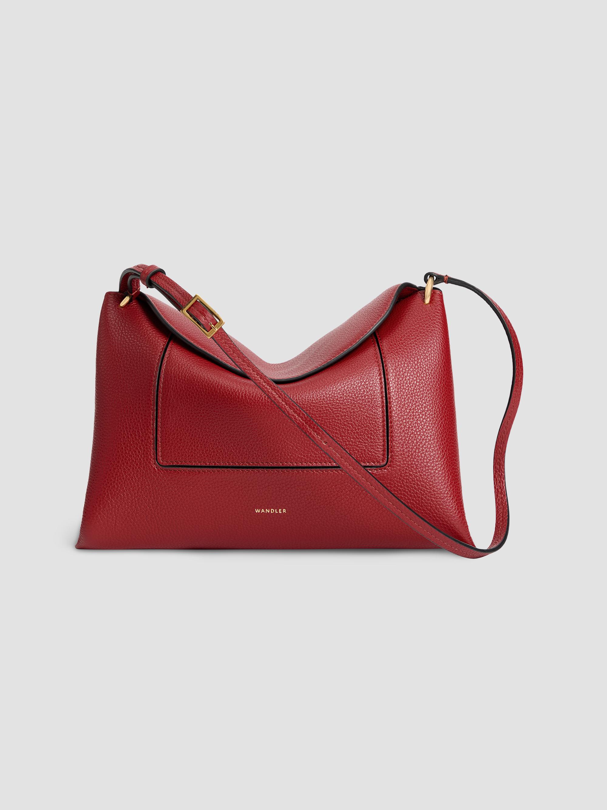 Wandler Women's Penelope Slouch Leather Shoulder Bag - Scarlet Crust
