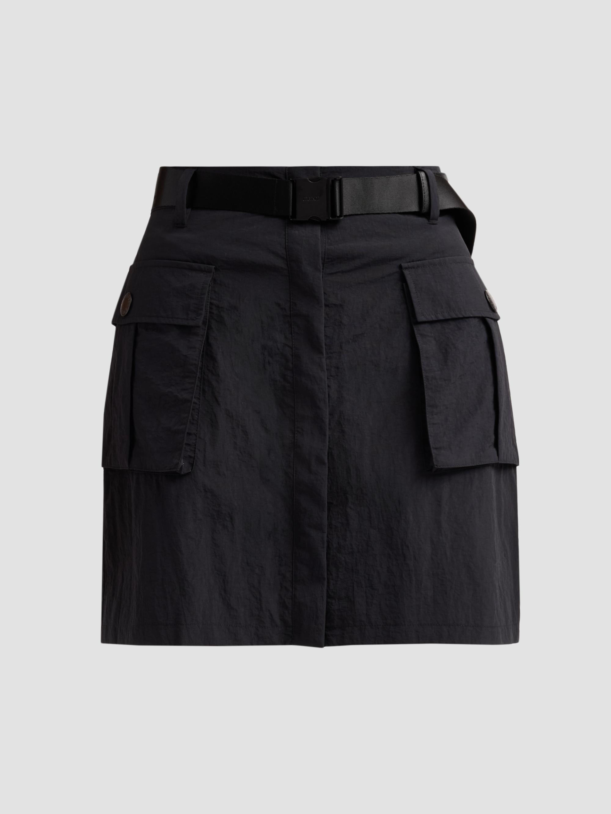 L'AGENCE Women's Norene Windbreaker Miniskirt - Black | Thumbnail 6