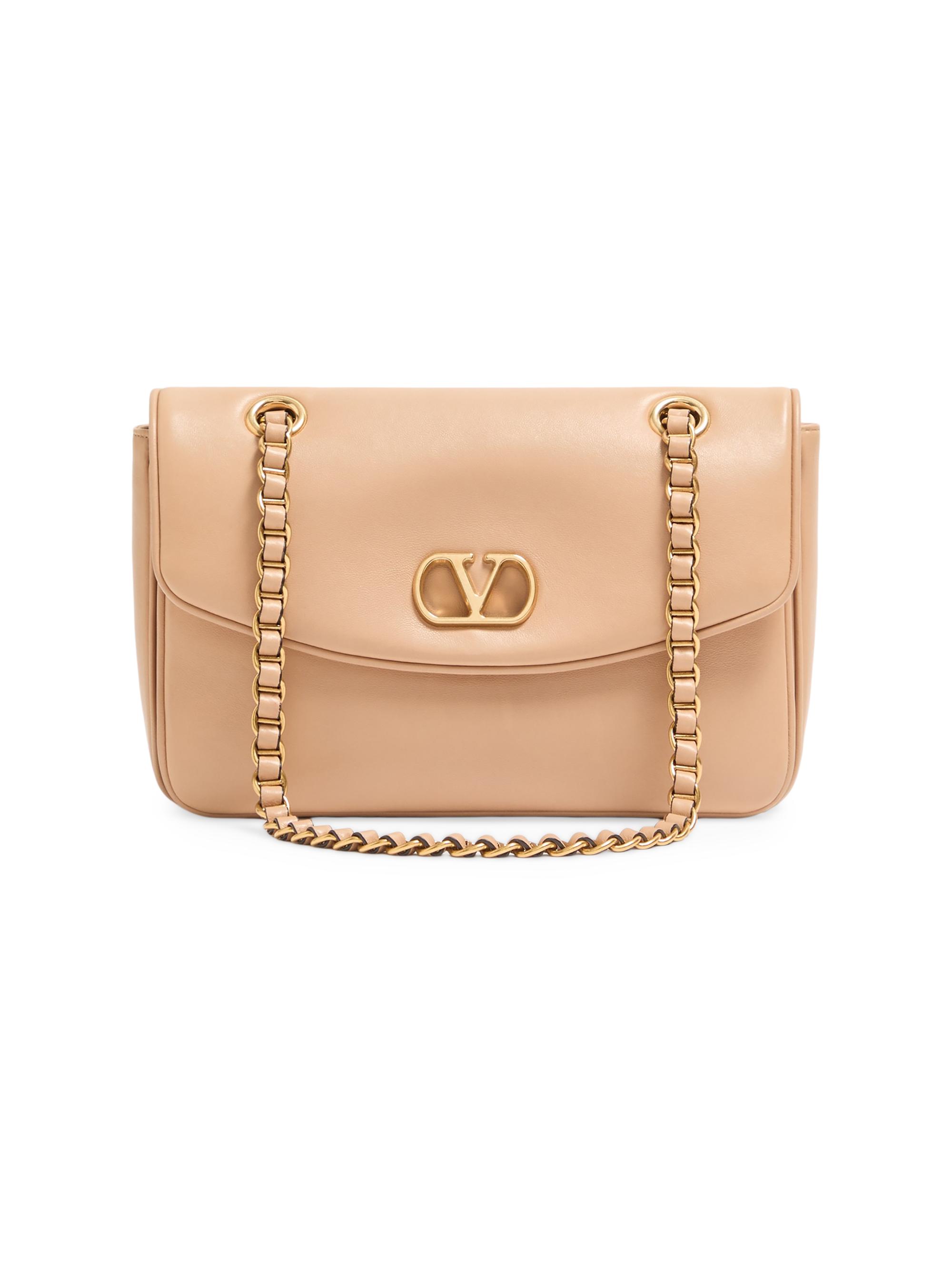 Valentino Garavani Women's Djuna Shoulder Bag in Nappa Leather - Pink