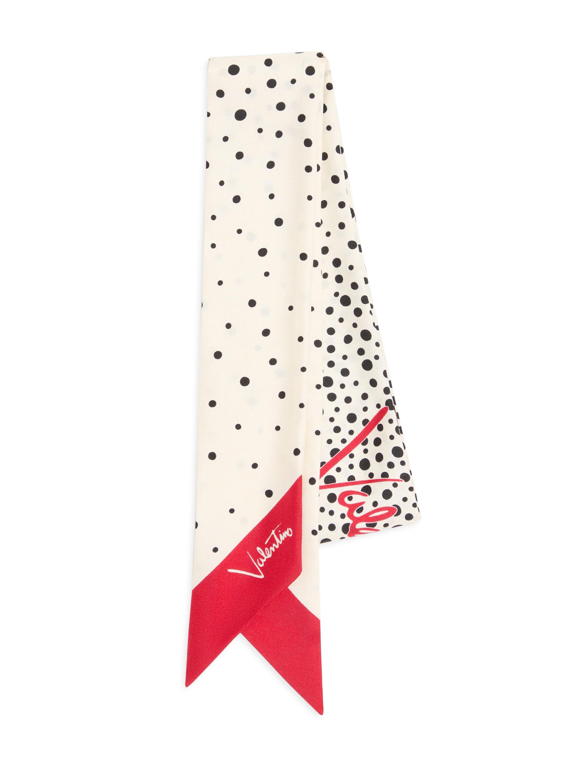 Valentino Garavani Women's Little Stars Starry Silk Bandeau Scarf - Vanilla