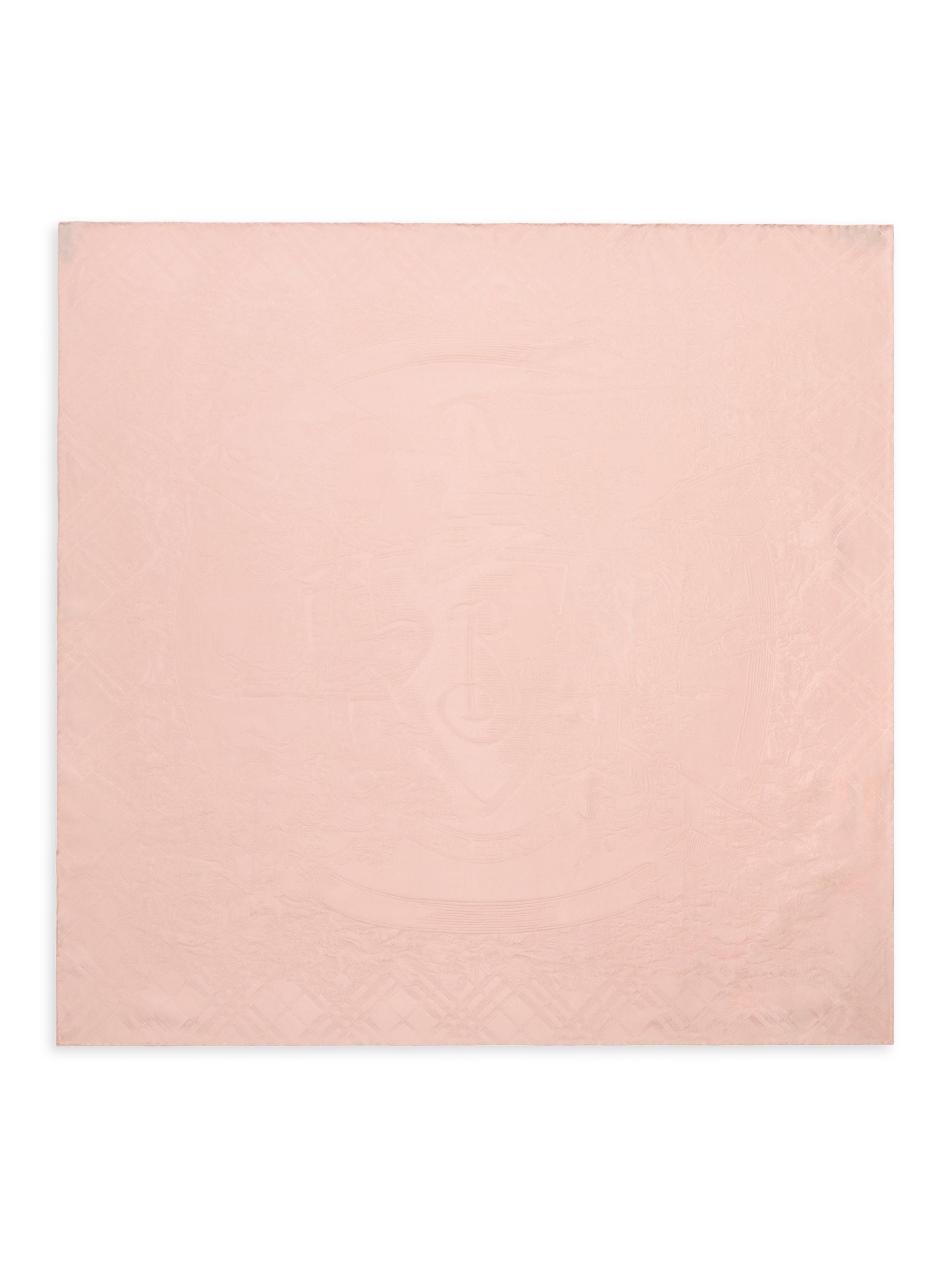 Burberry Women's Floral Crest Silk Scarf - Compact Pink - Women's Clothing
