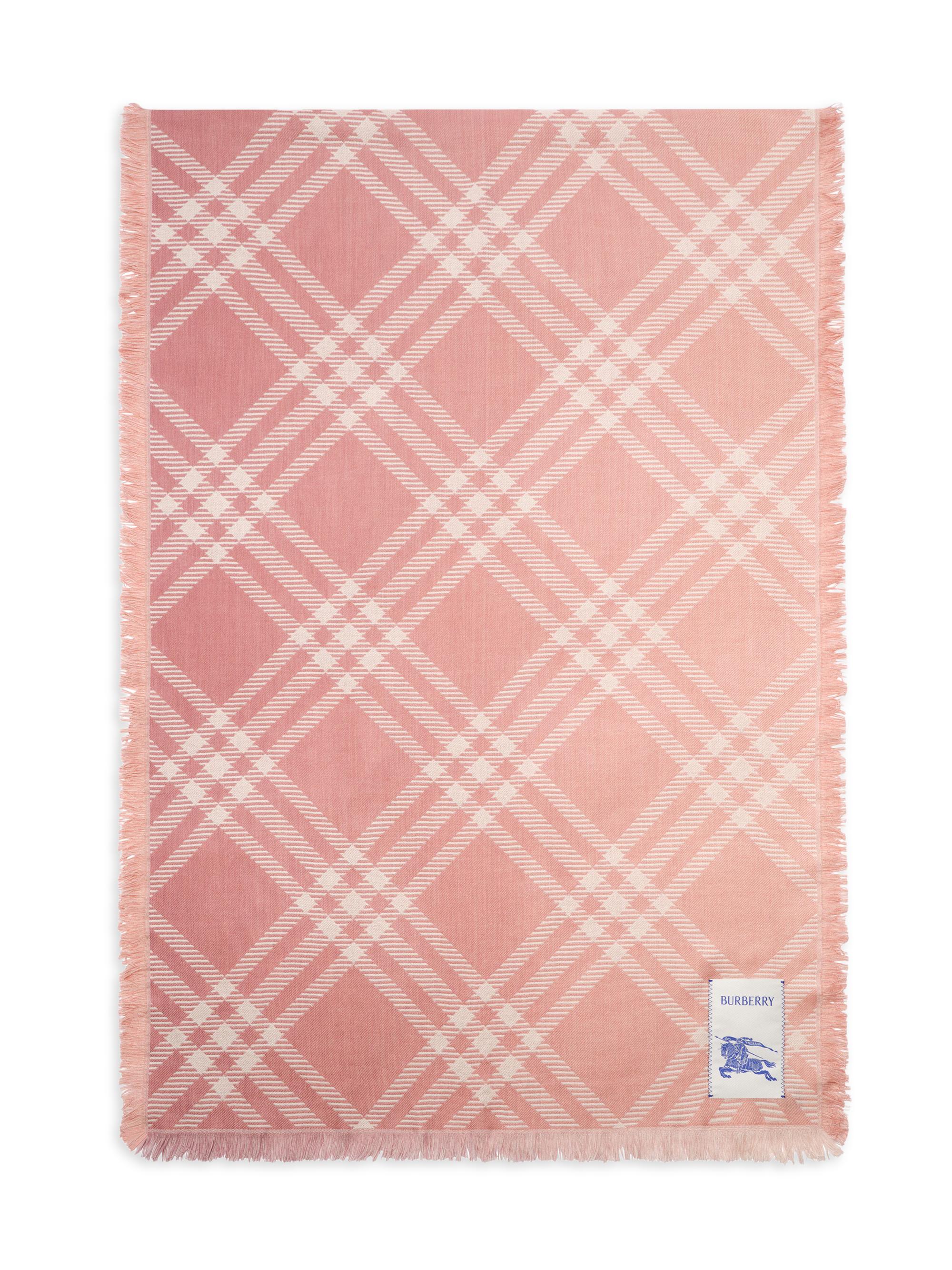 Burberry Women's Check Wool-Silk Scarf - Compact Pink