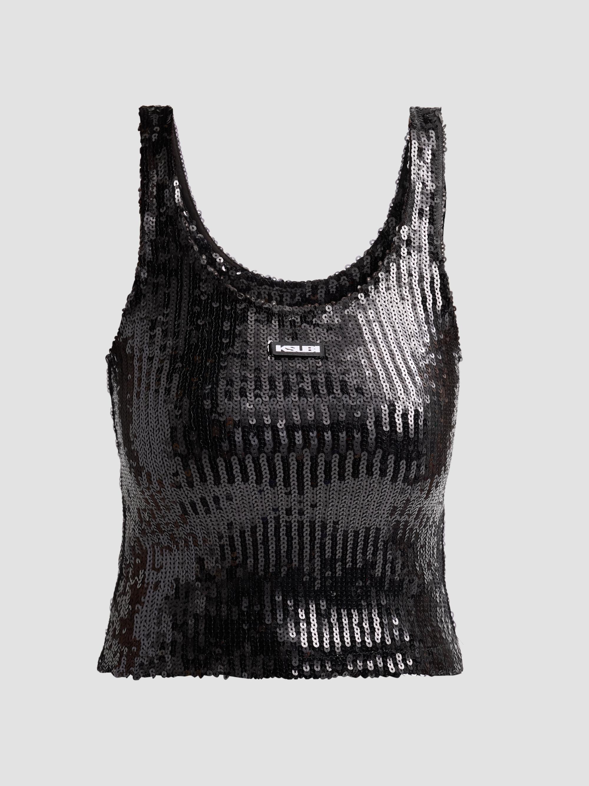 Ksubi Women's Higher Than Heaven Chloe Sequin Tank Top - Black | Thumbnail 6