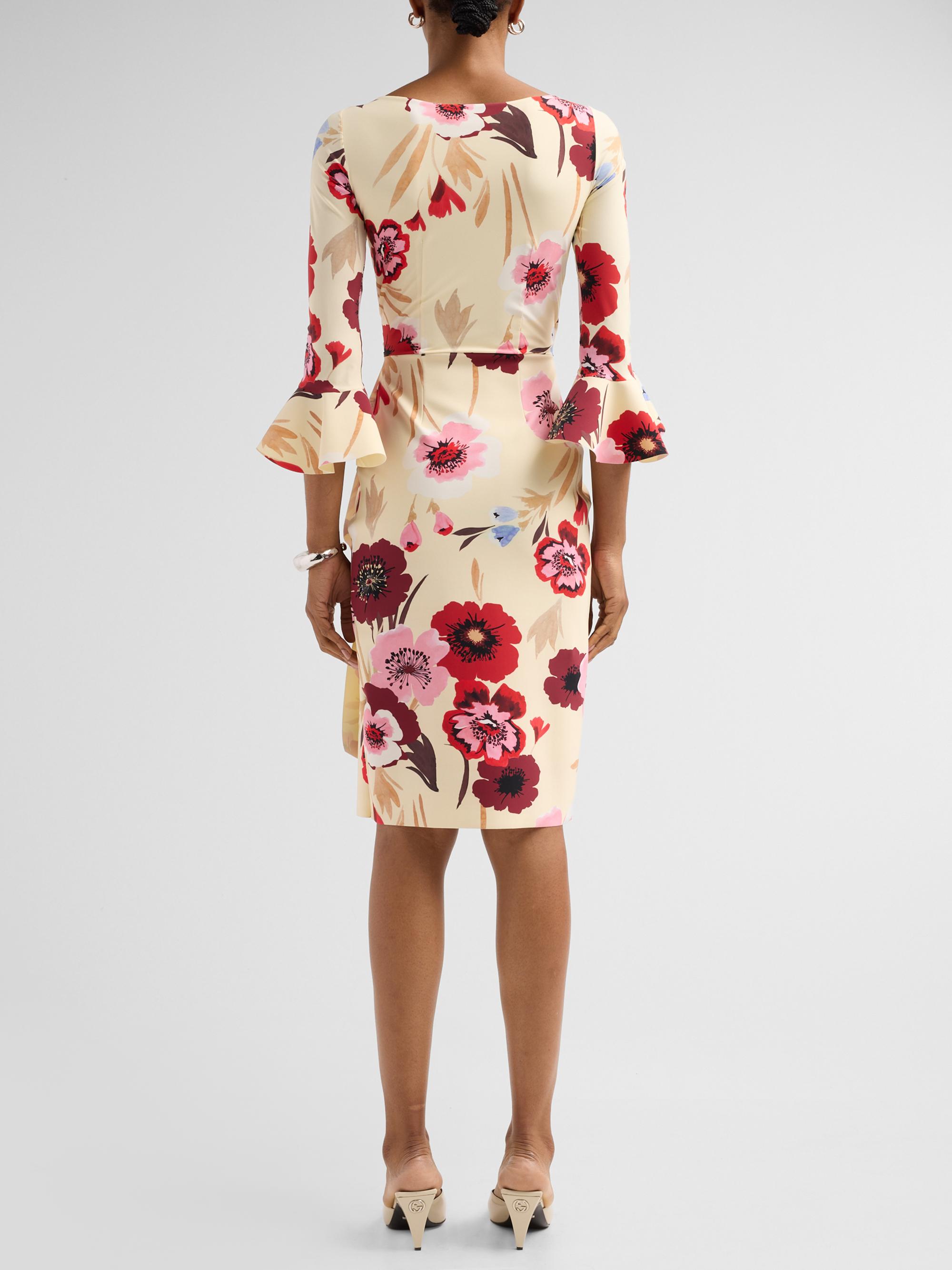 Chiara Boni La Petite Robe Women's Triana Floral Draped Midi Dress - | Thumbnail 3