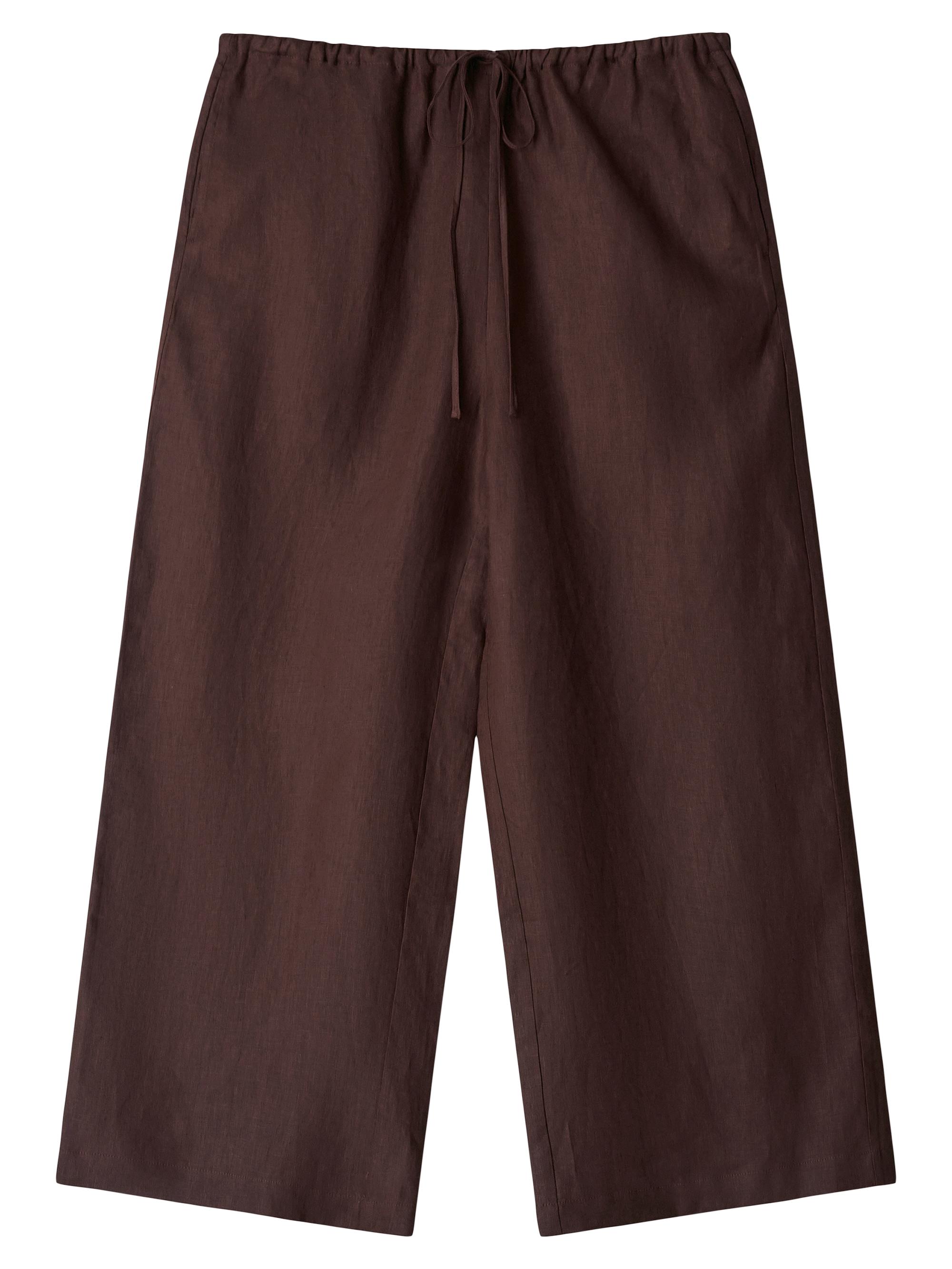 Staud Women's Mateo Linen Crop Pants - Root