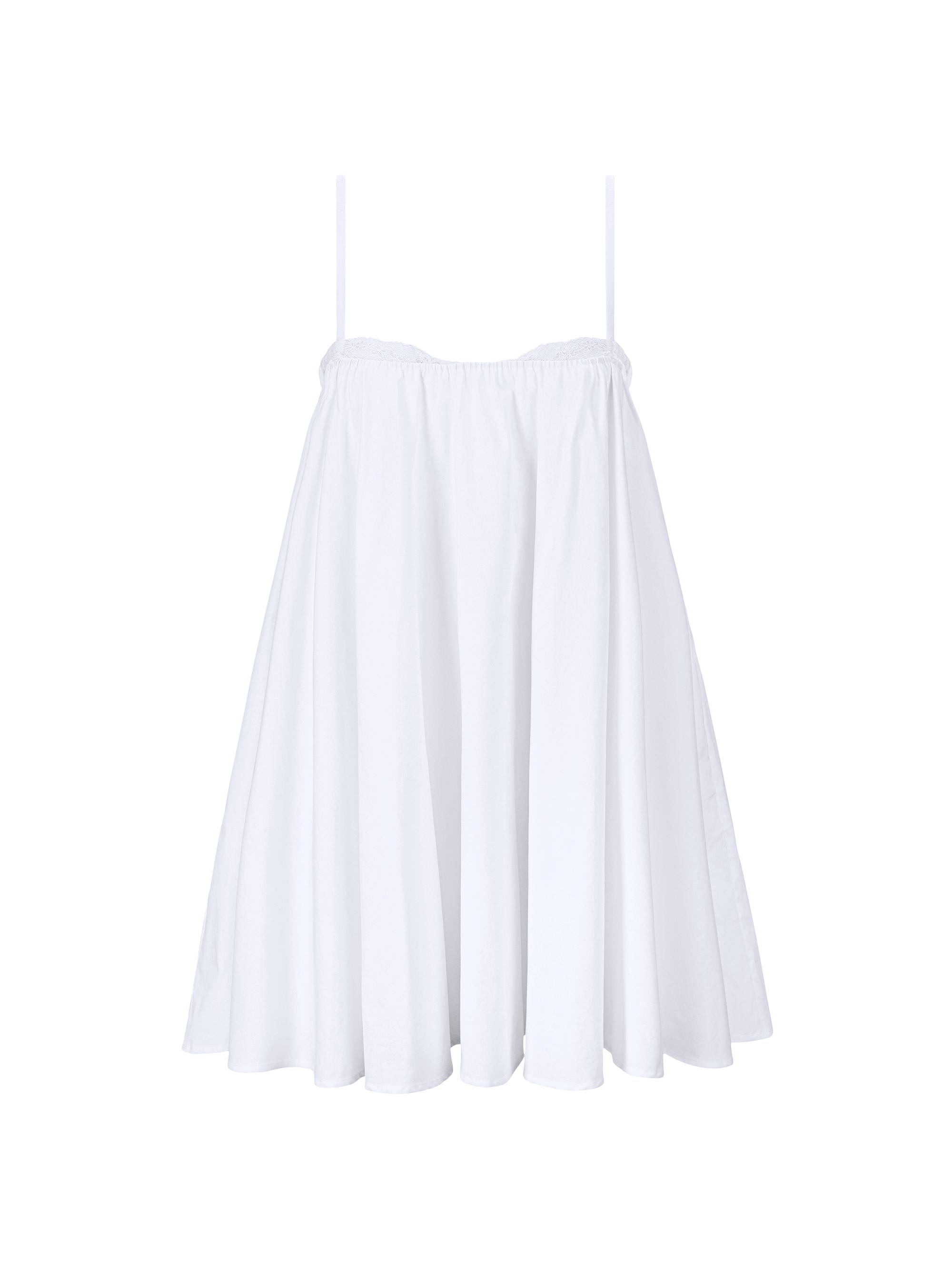 cut out a line mini dress Trendy, Chic Women's Clothing Boutique Mable White 100% Cotton Mini Dress for Women, Size S Lane 201 main image 1