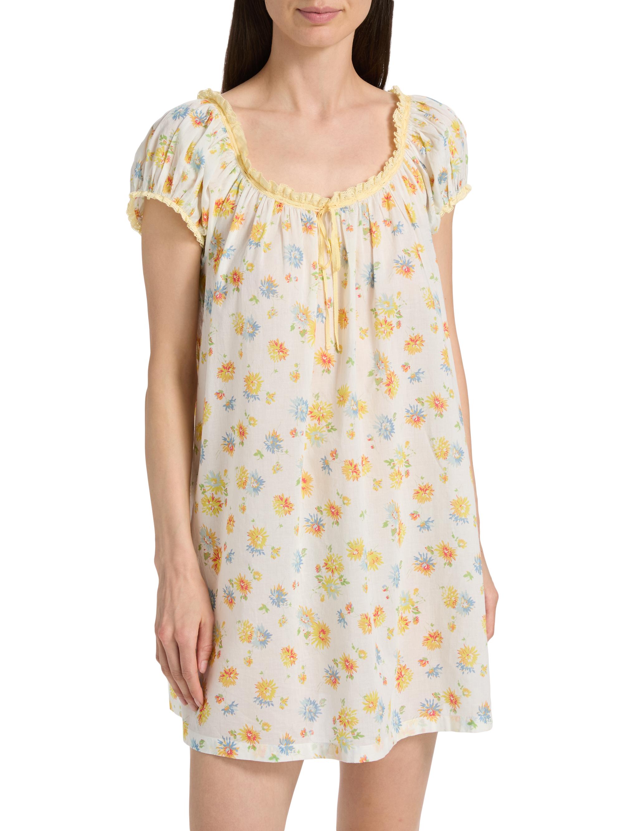 DÔEN Women's Julia Cotton Minidress - Dahlia Floral | Thumbnail 3