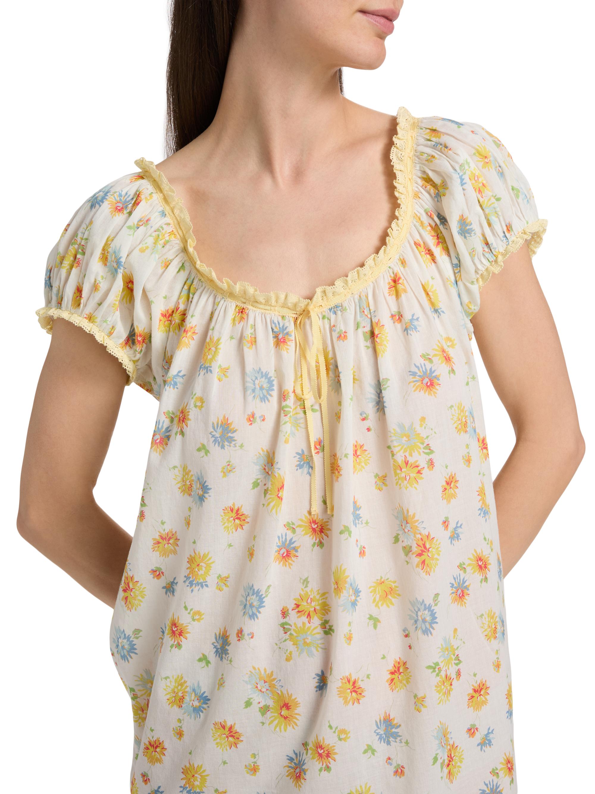 DÔEN Women's Julia Cotton Minidress - Dahlia Floral | Thumbnail 6