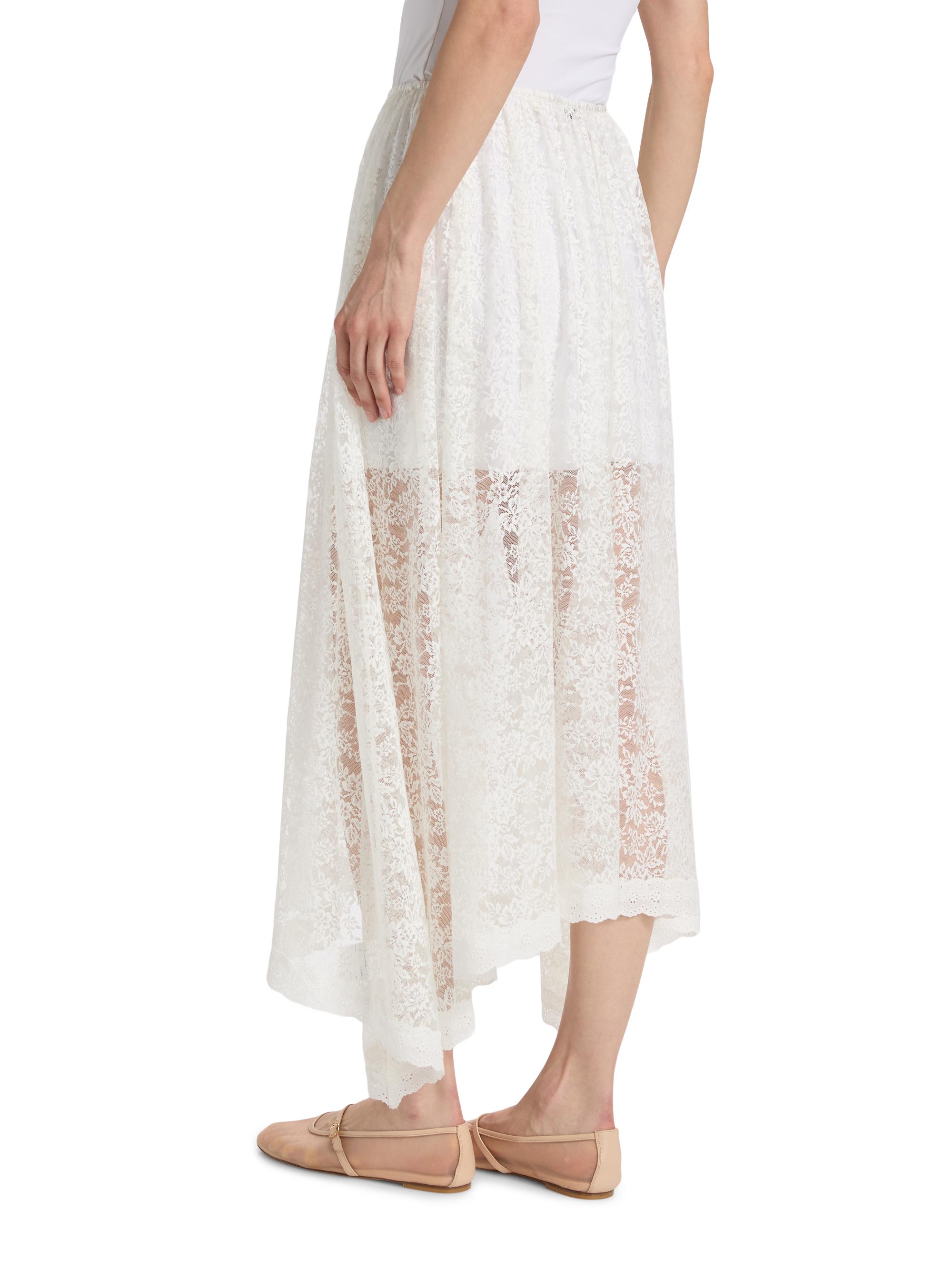 DÔEN Women's Zinnia Lace Midi-Skirt - Salt | Thumbnail 5