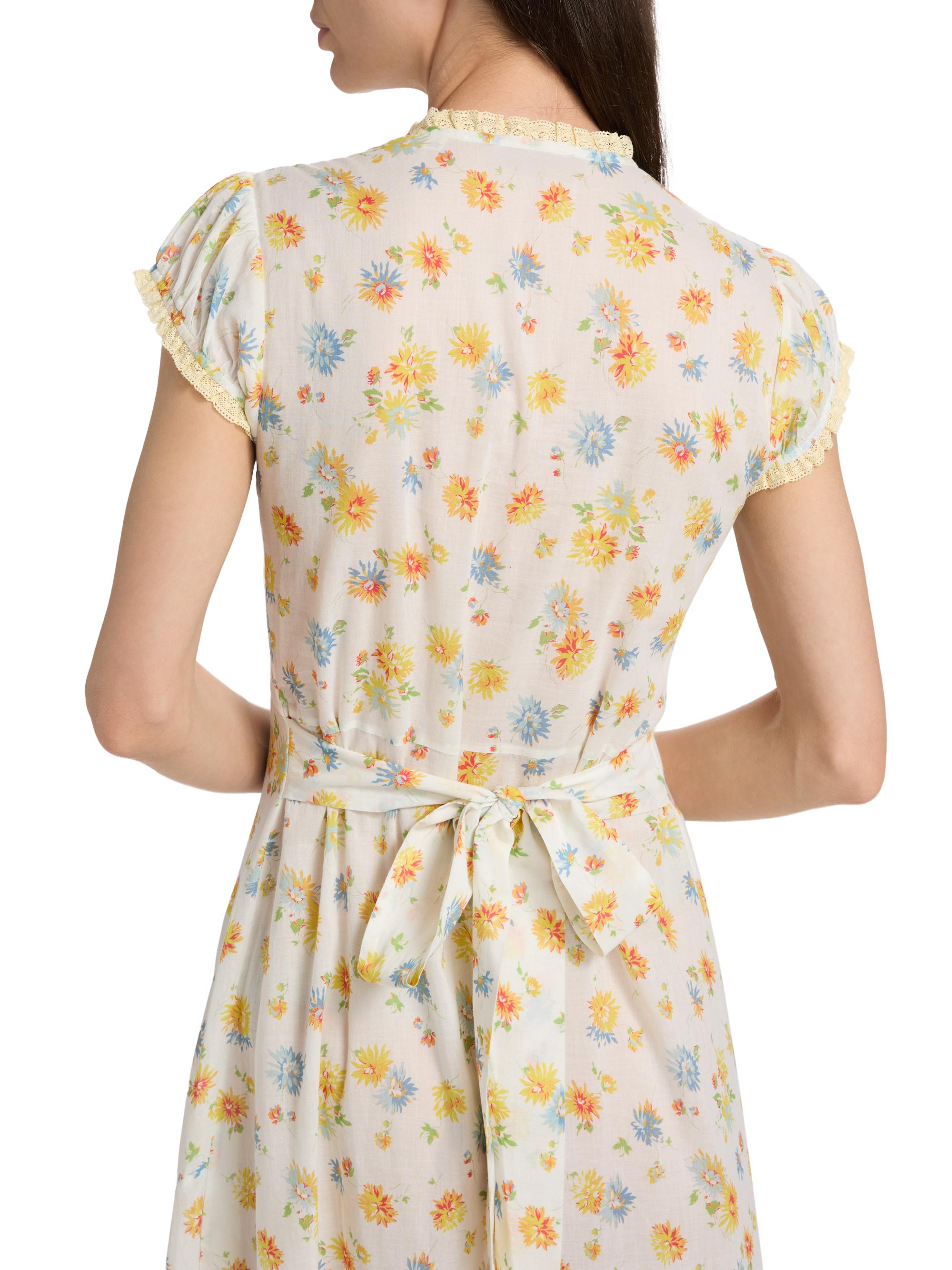 DÔEN Women's Helia Floral Midi-Dress - Dahlia Floral | Thumbnail 6