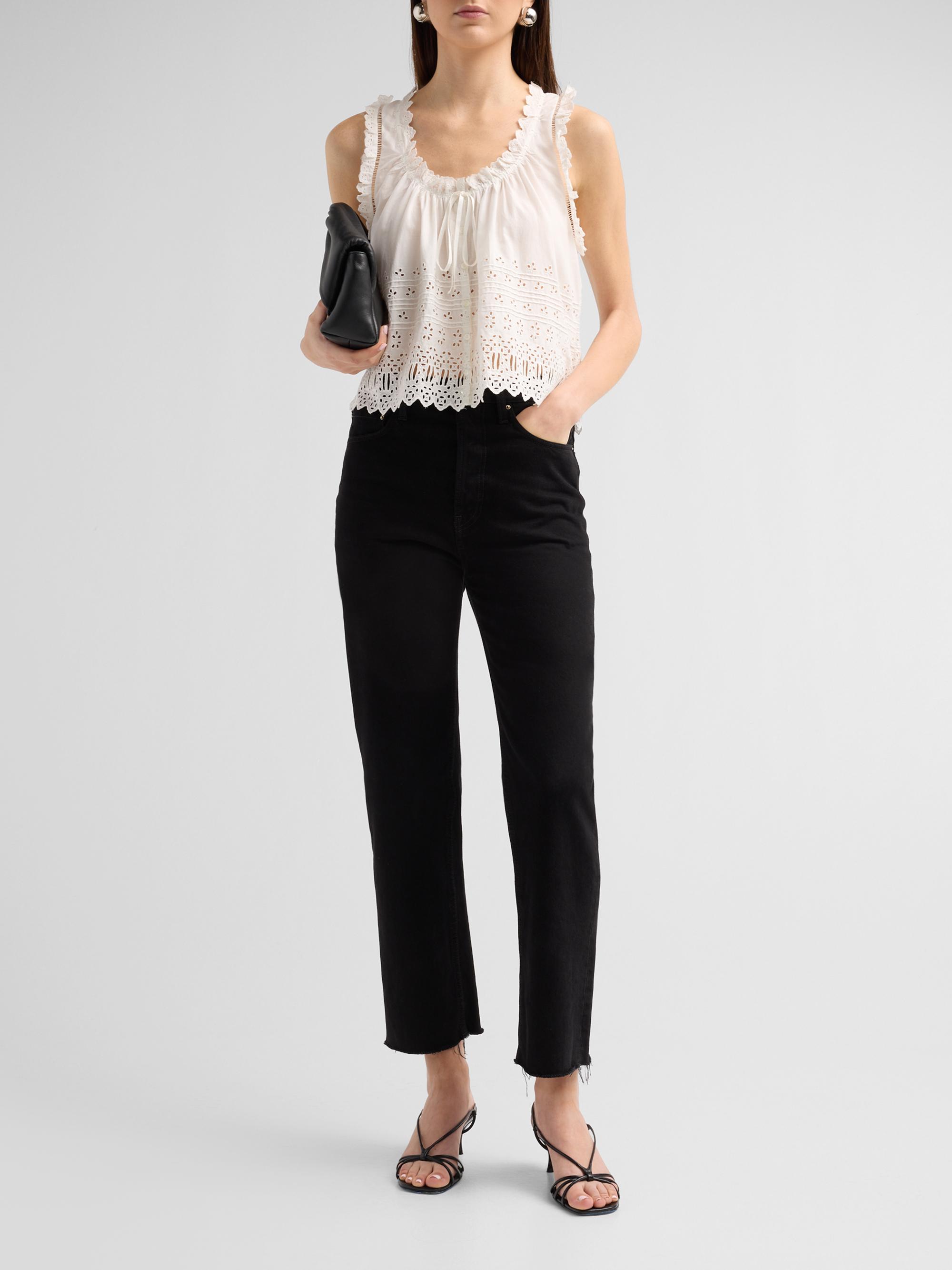 DÔEN Toussine Eyelet Cotton Top | Saks Fifth Avenue