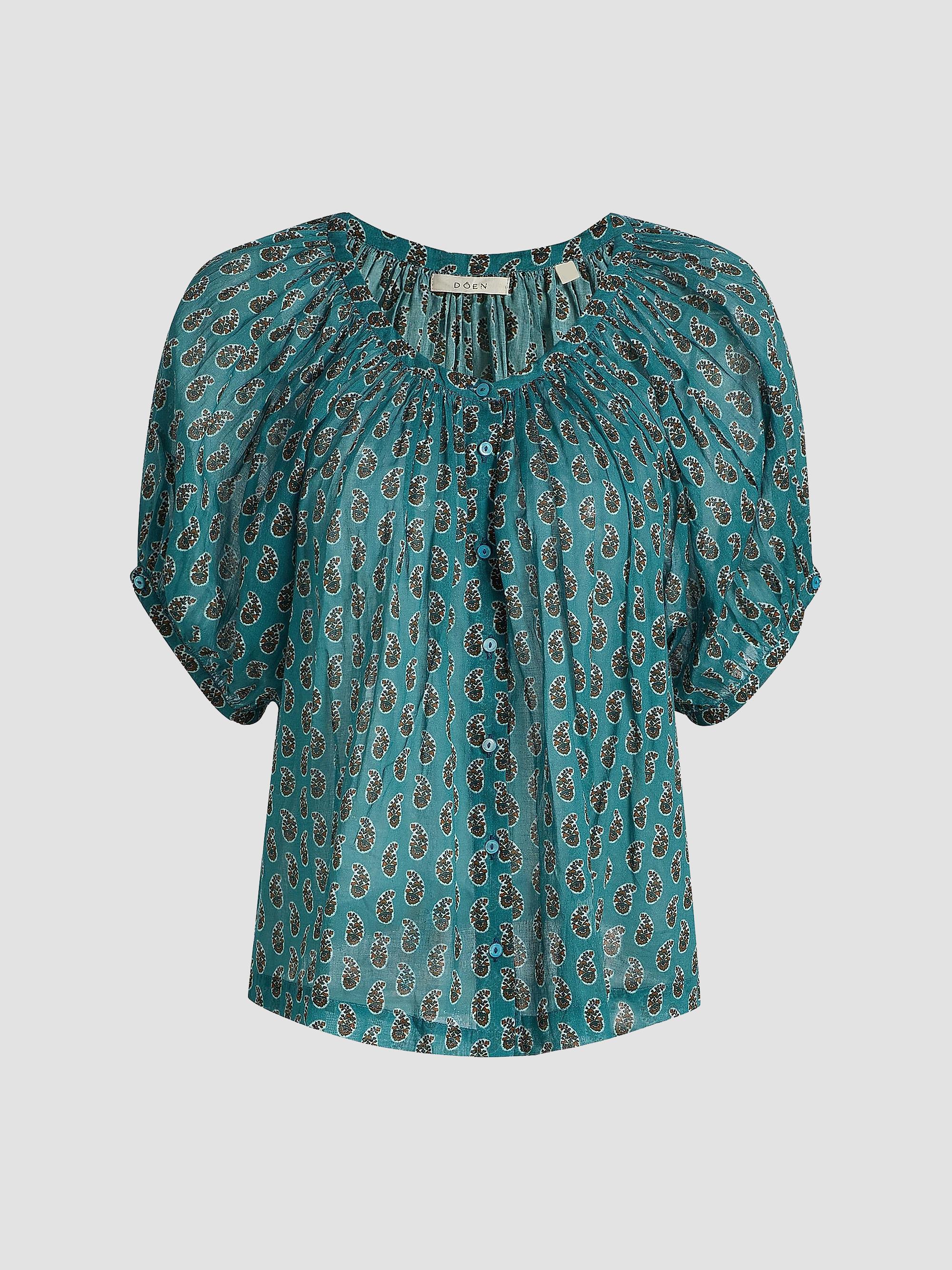 Ganni Yarn-Dyed Striped Blouse | Saks Fifth Avenue