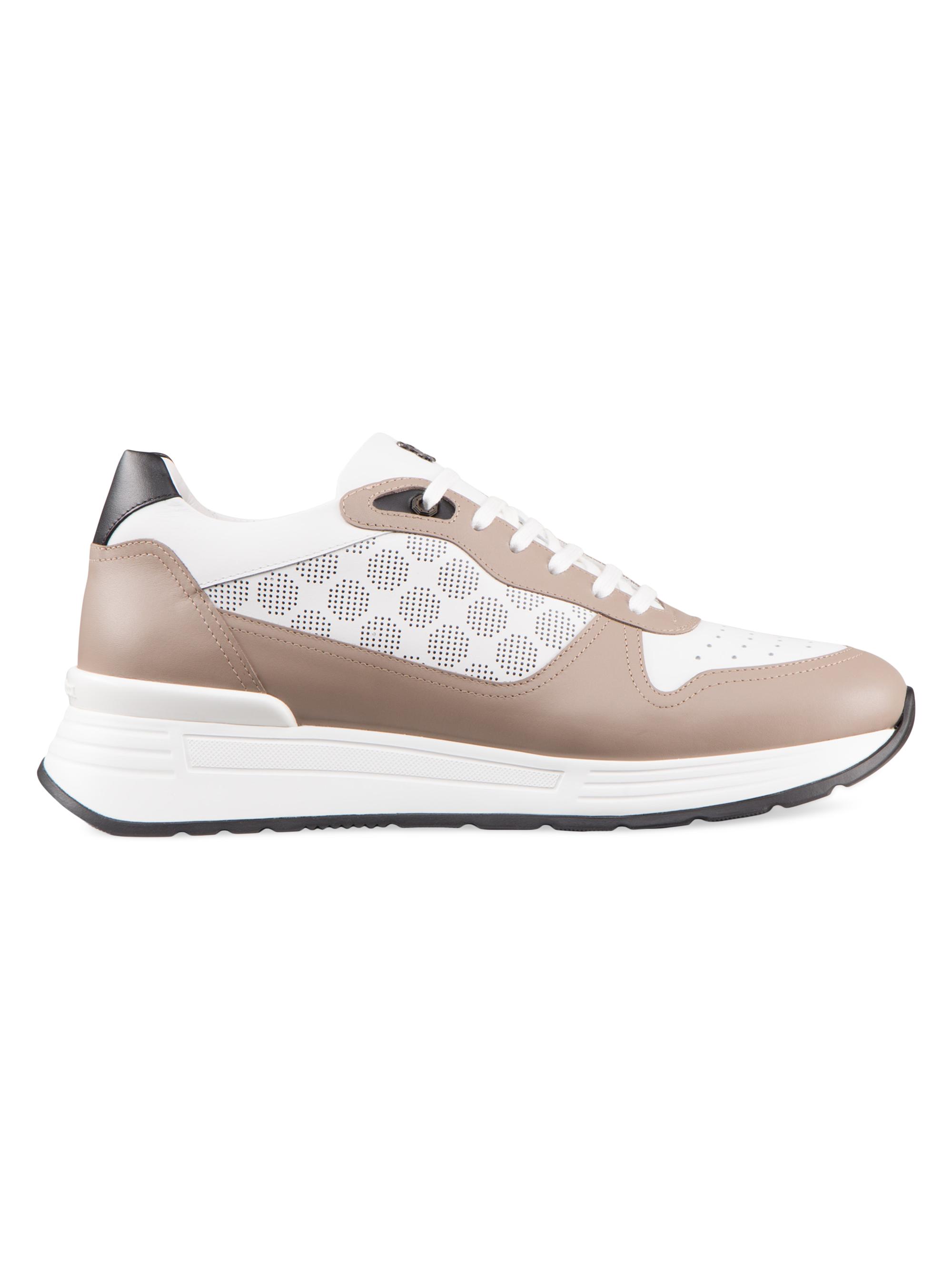 Stefano Ricci Men's Calfskin Leather Sneakers - Brown