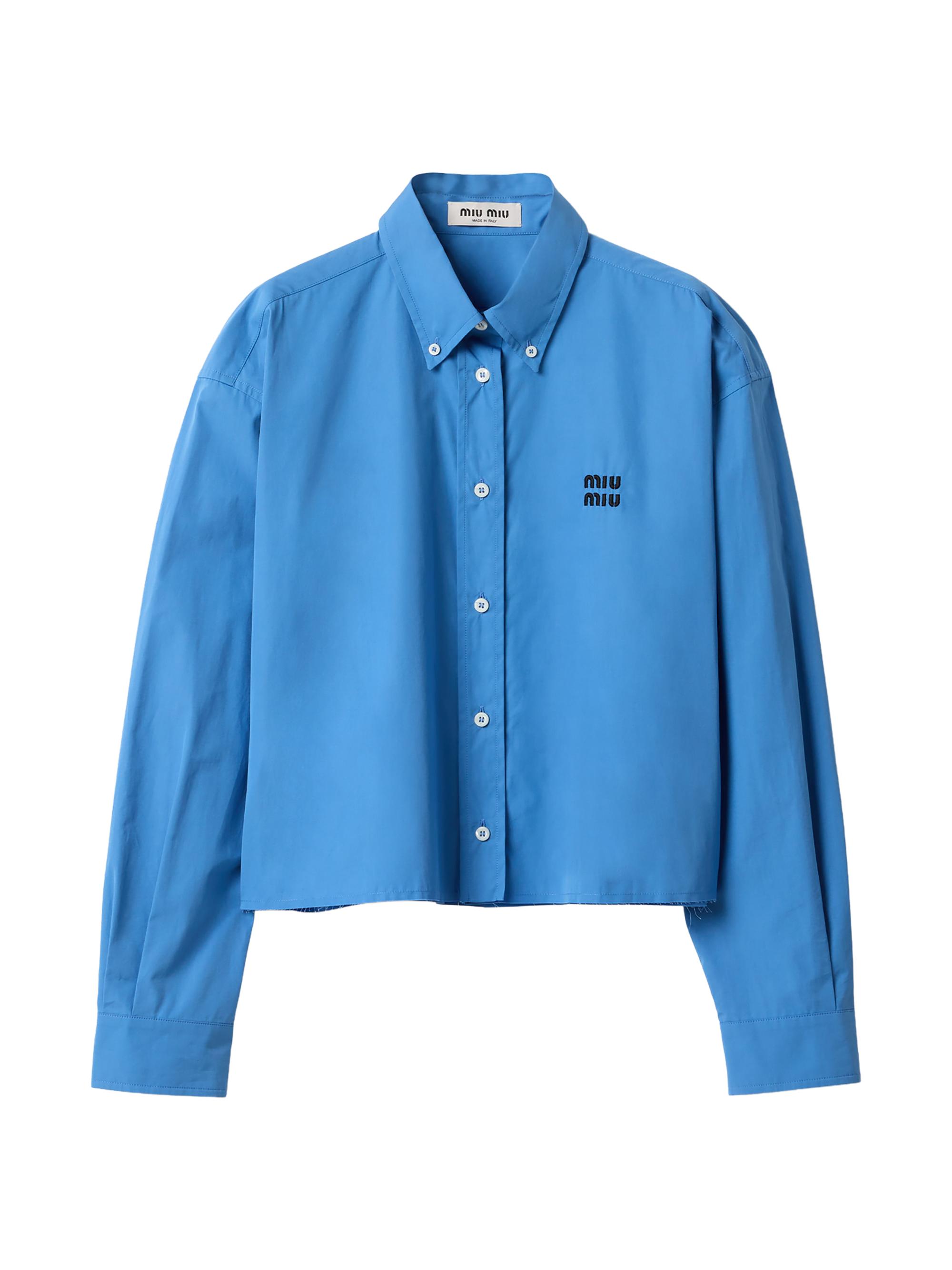 Miu Miu Striped Chambray Shirt | Saks Fifth Avenue