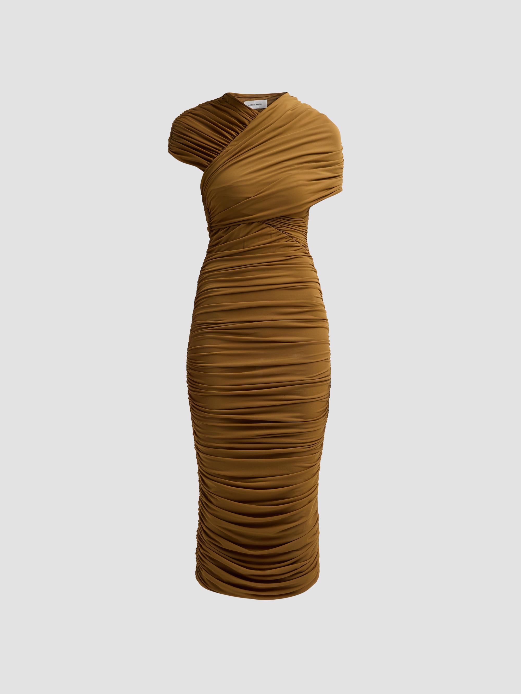 Women's Tan Designer Cocktail Dresses