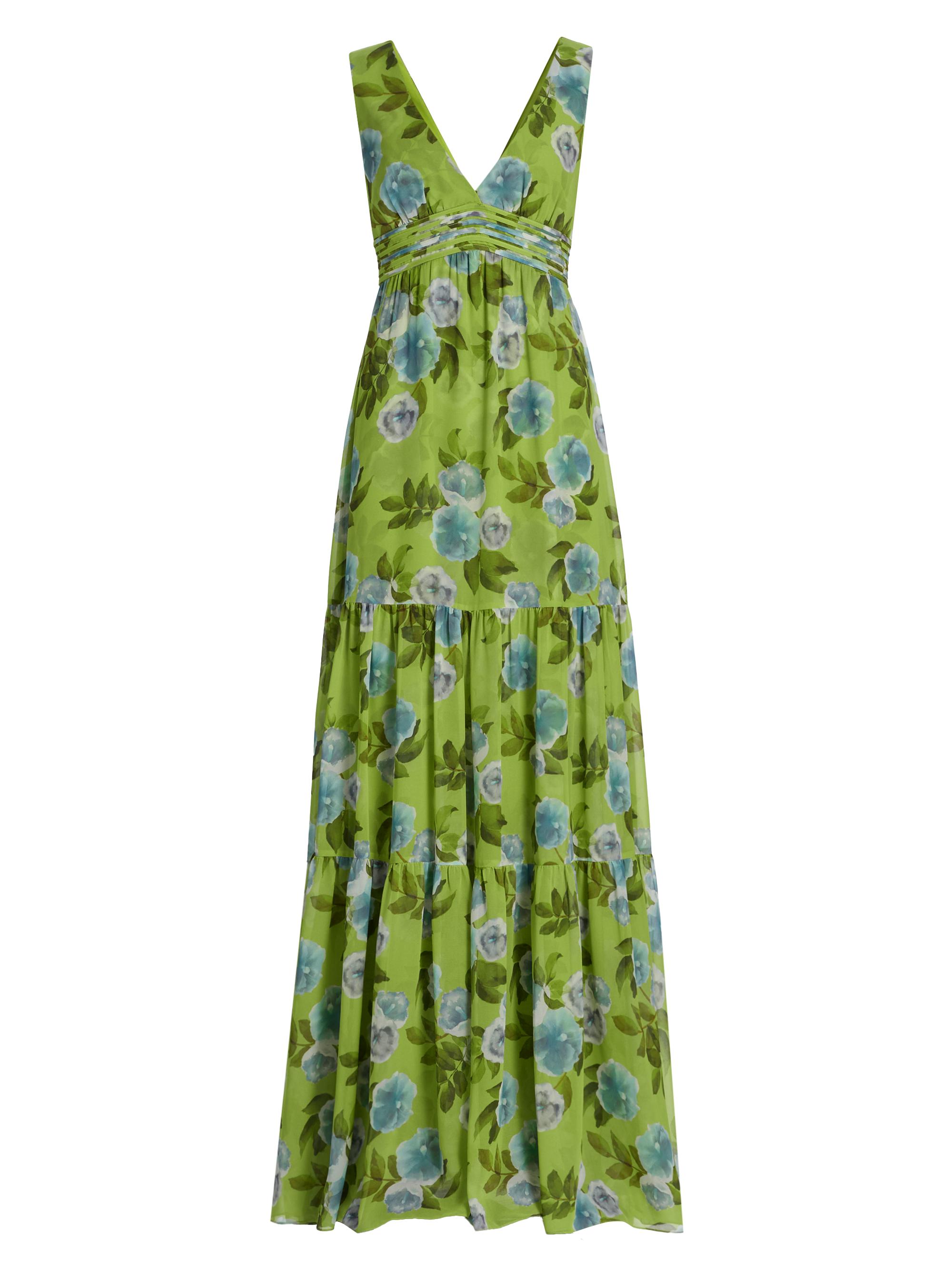 natasha's kitchen green goddess dressing Hannah Lace Dress In Pastel Green Floral main image 1