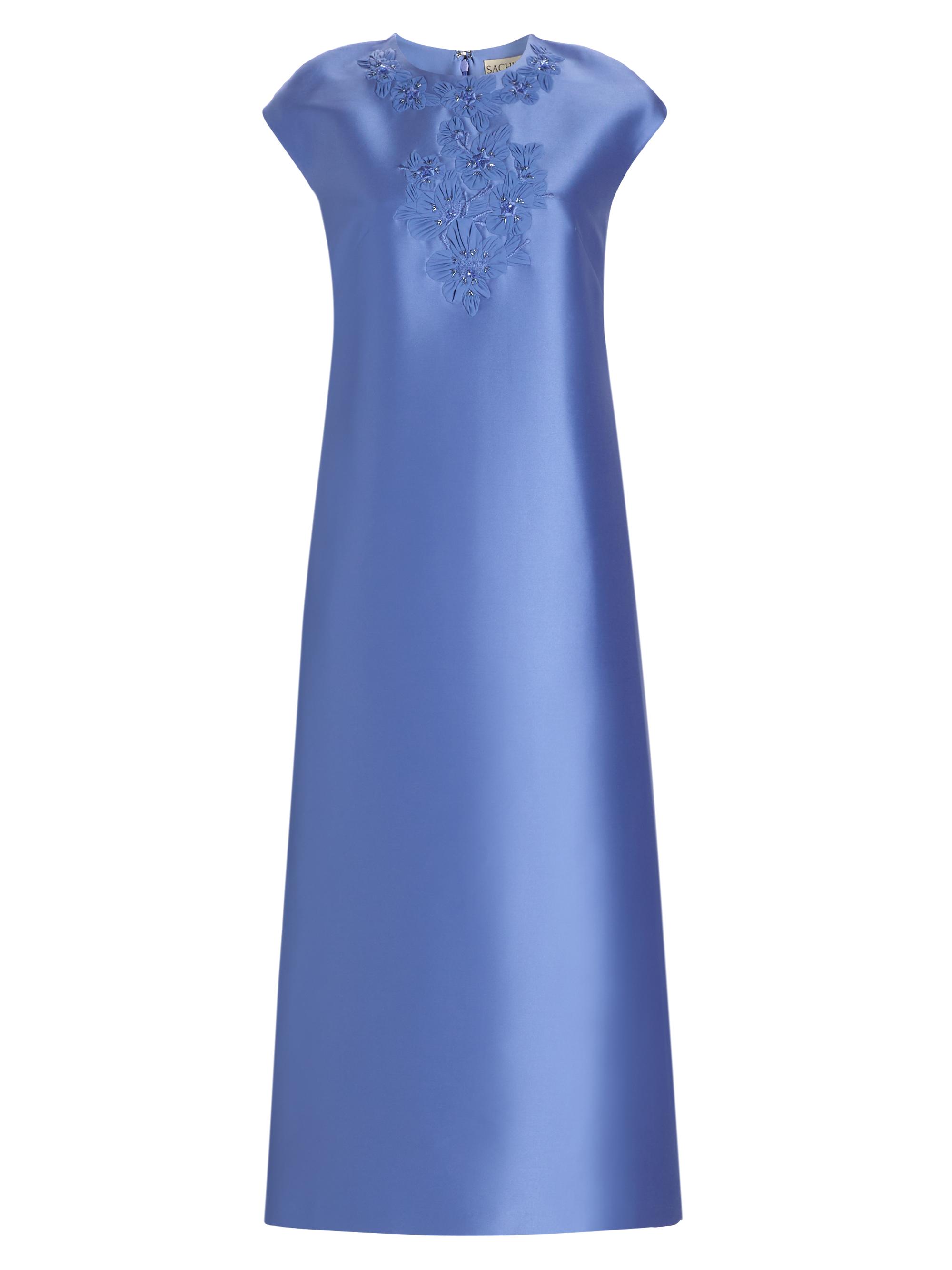 SACHIN BABI Women's Gwendolyn Stretch Mikado Shift Cocktail Dress - Cornflower - Women's Clothing