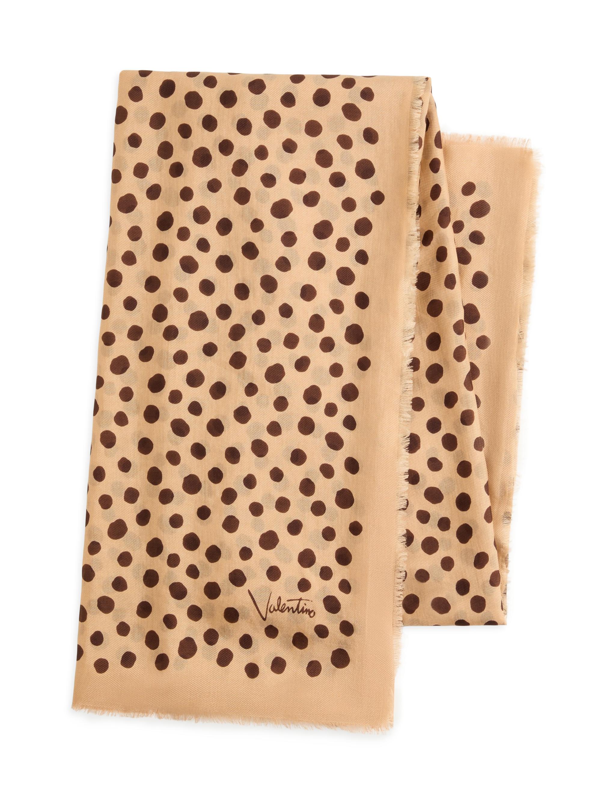 Valentino Garavani Women's Dalmatian and Extra Dot polka Dot Headband in Cotton and Silk - Beige Multi