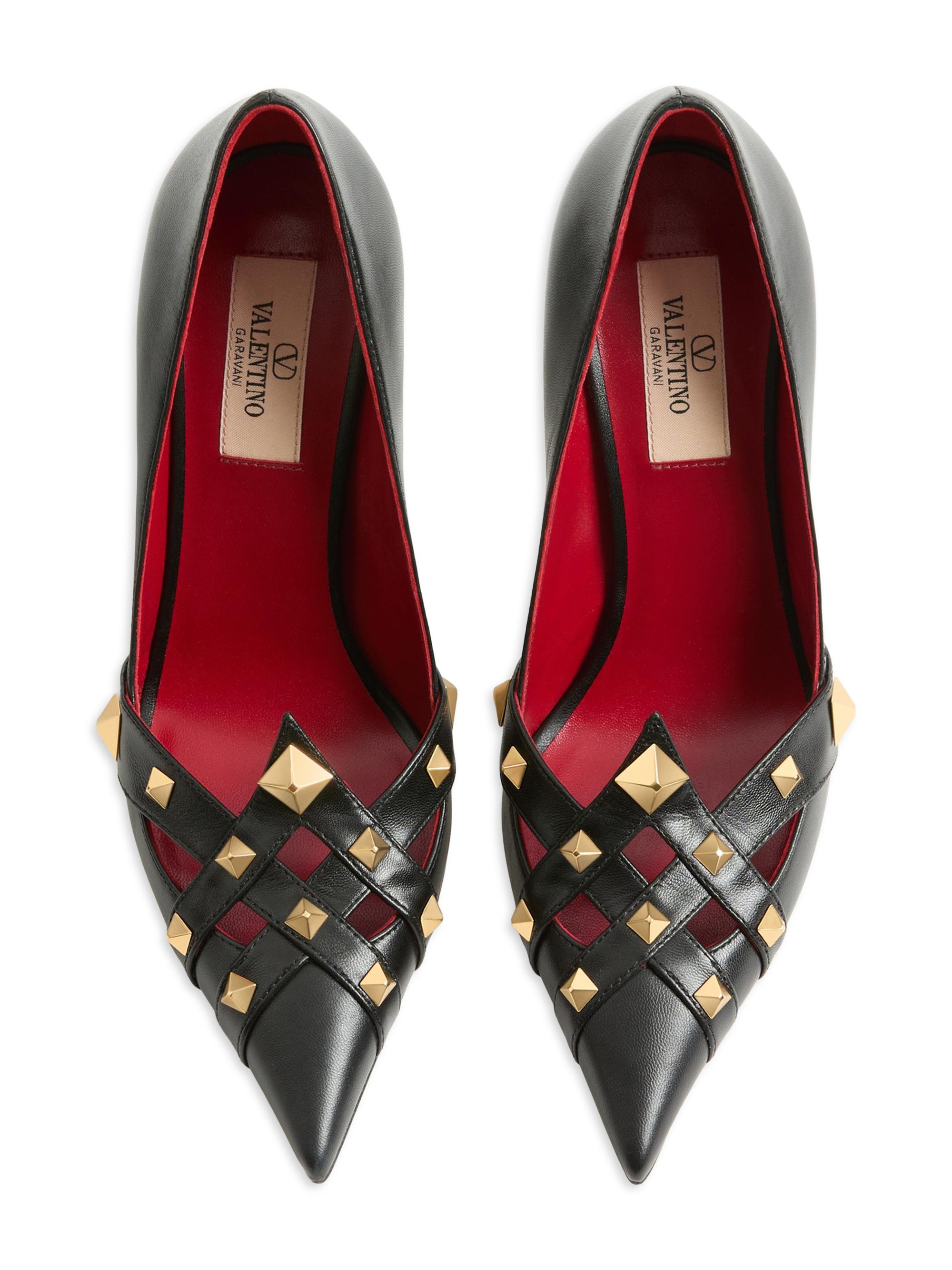 Valentino Garavani Studdy Kidskin 100MM Pumps | Saks Fifth Avenue