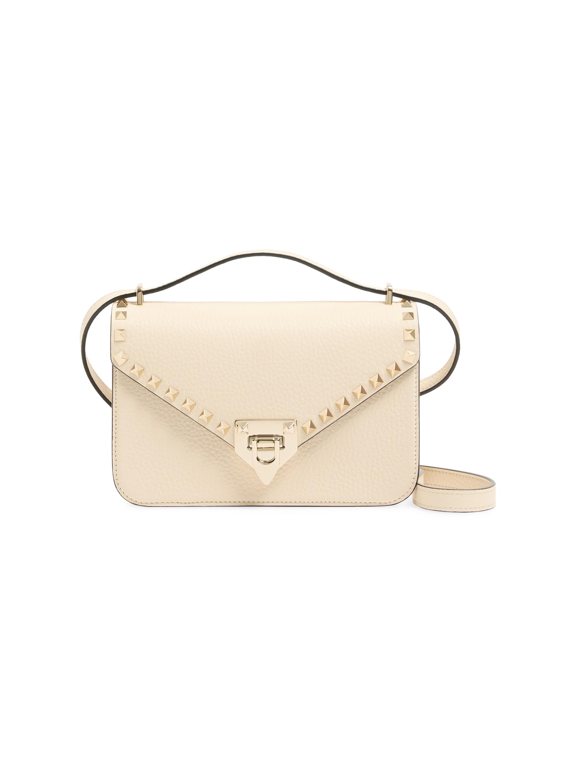Valentino Garavani Women's Rockstud  Shoulder Bag in Grainy Calfskin -