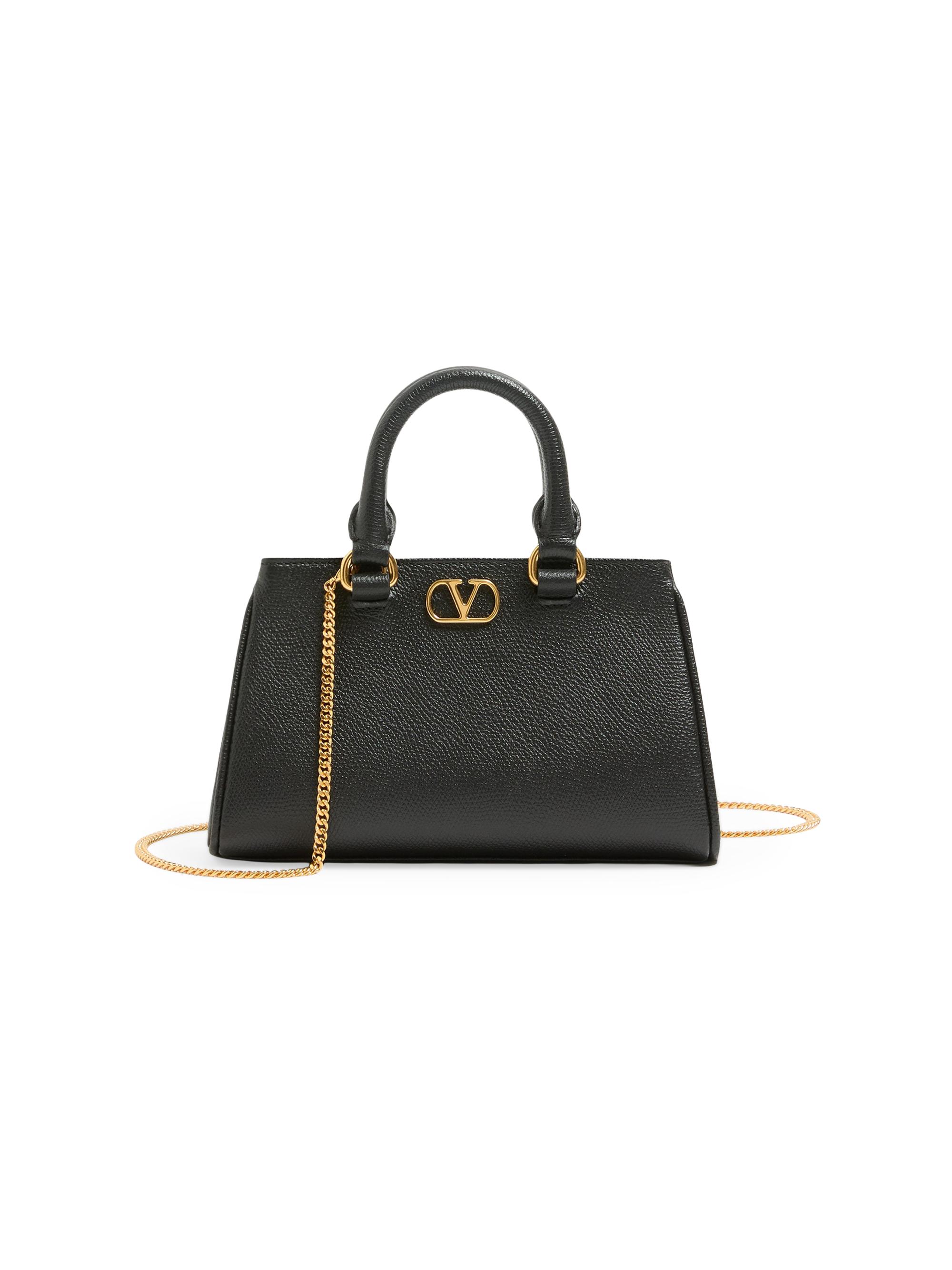 VALENTINO　ボディバッグ　ブラック 関税送料込み- VALENTINO LEATHER VLTN クロスボディバッグ (VALENTINO