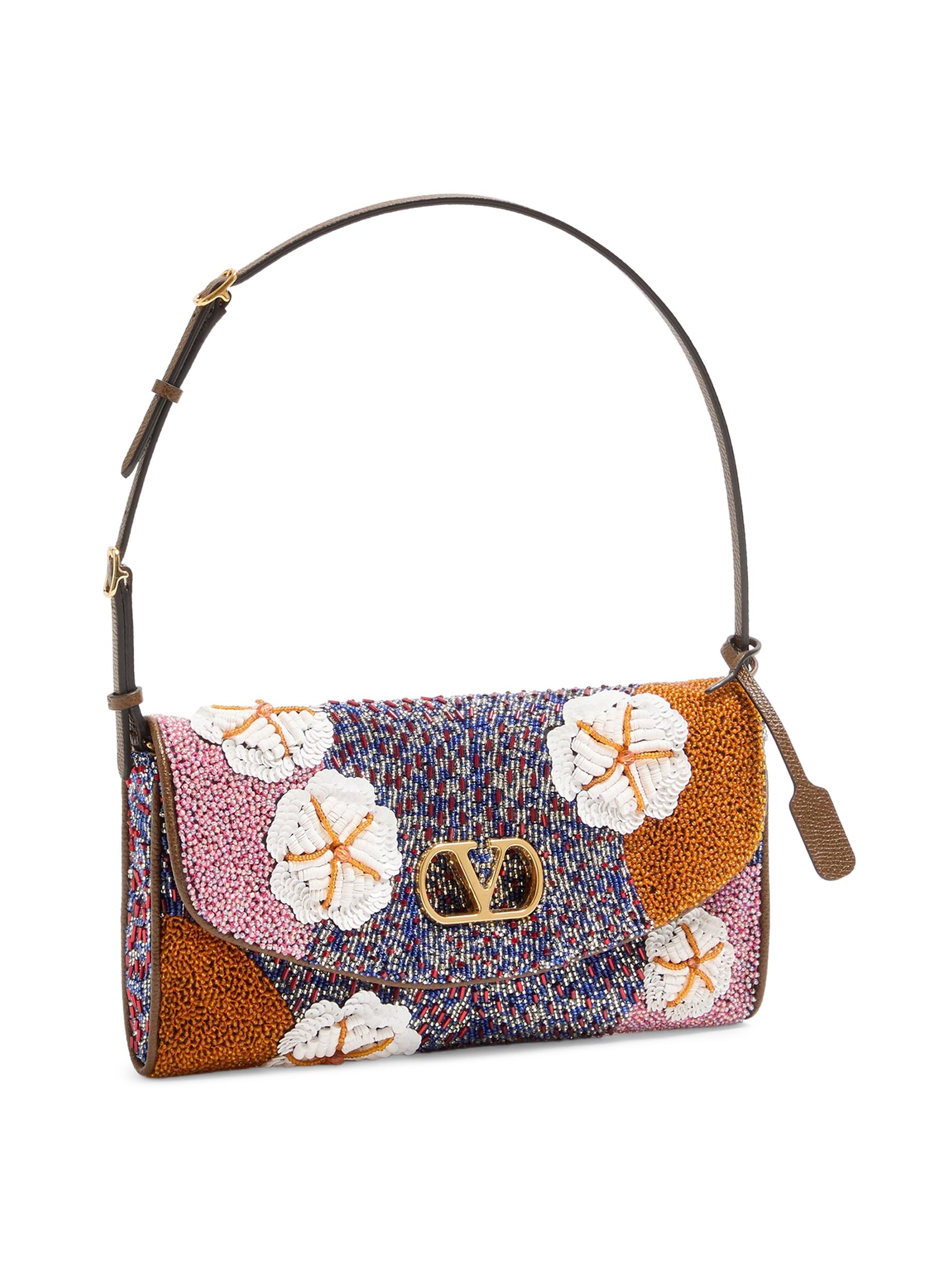 Valentino Garavani Women's Devain  Embroidered Shoulder Bag | Thumbnail 3
