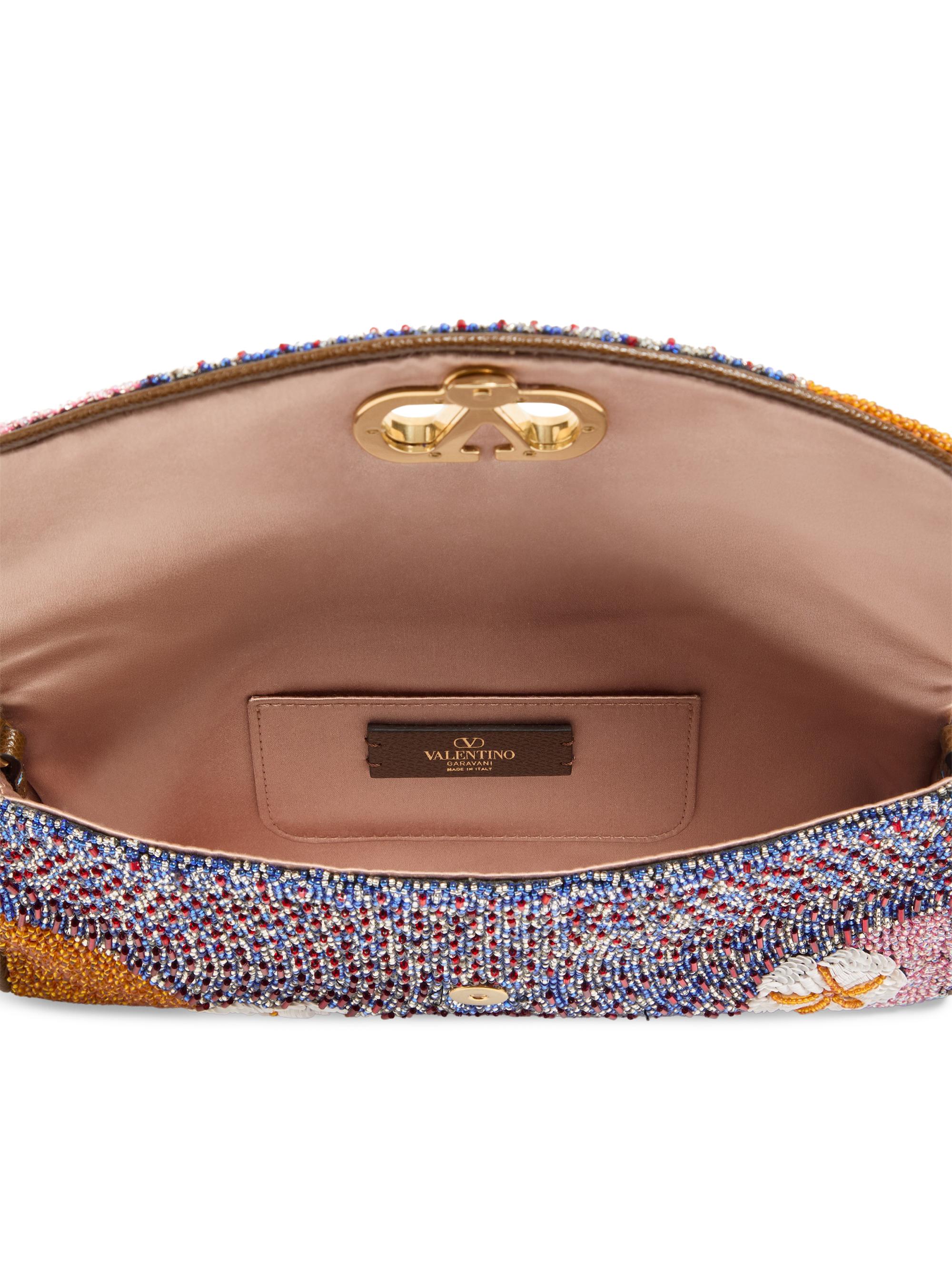 Valentino Garavani Women's Devain  Embroidered Shoulder Bag | Thumbnail 5