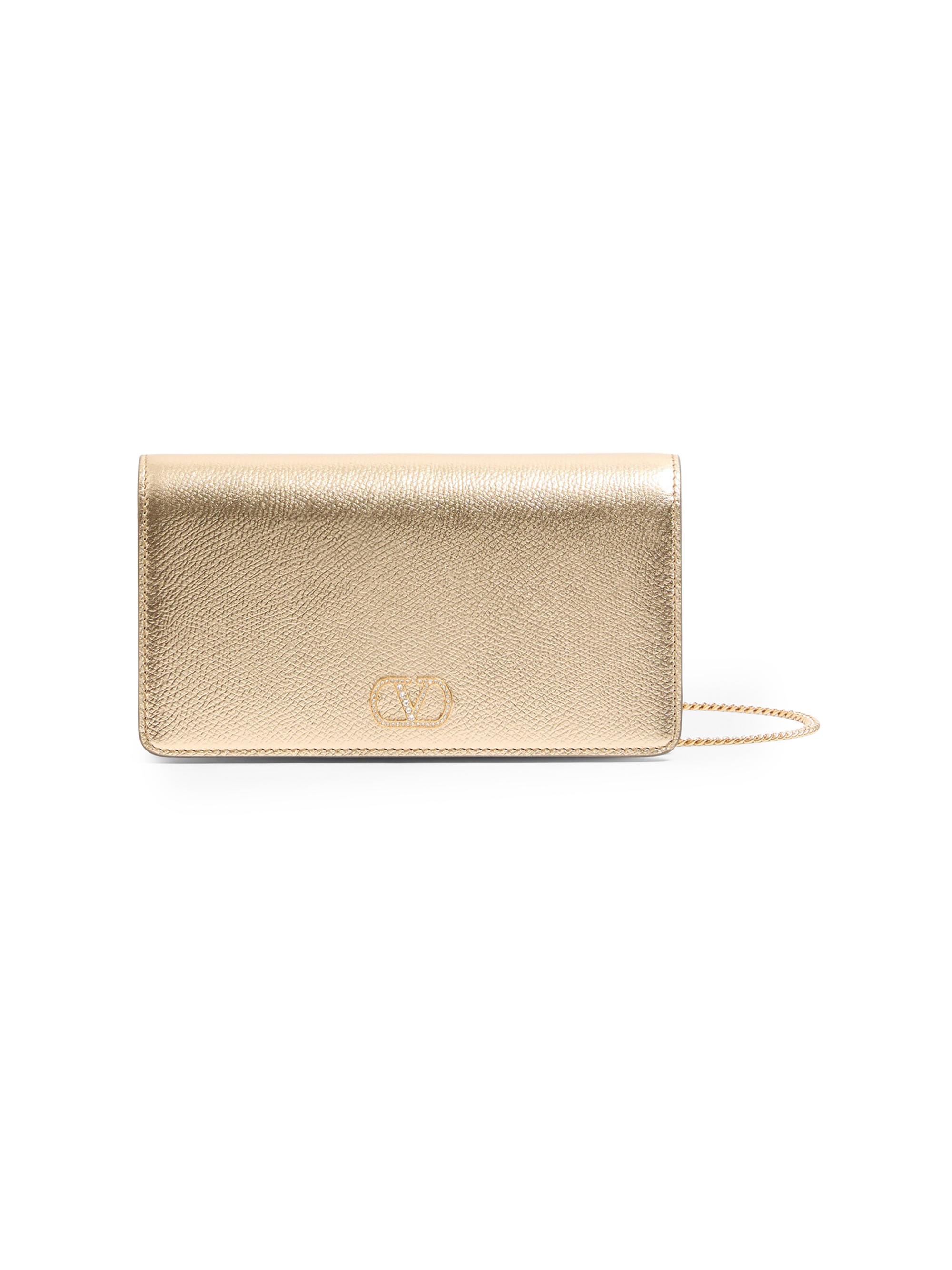 Valentino Garavani Women's VLogo Signature Mini Shoulder Bag - Gold Crystal