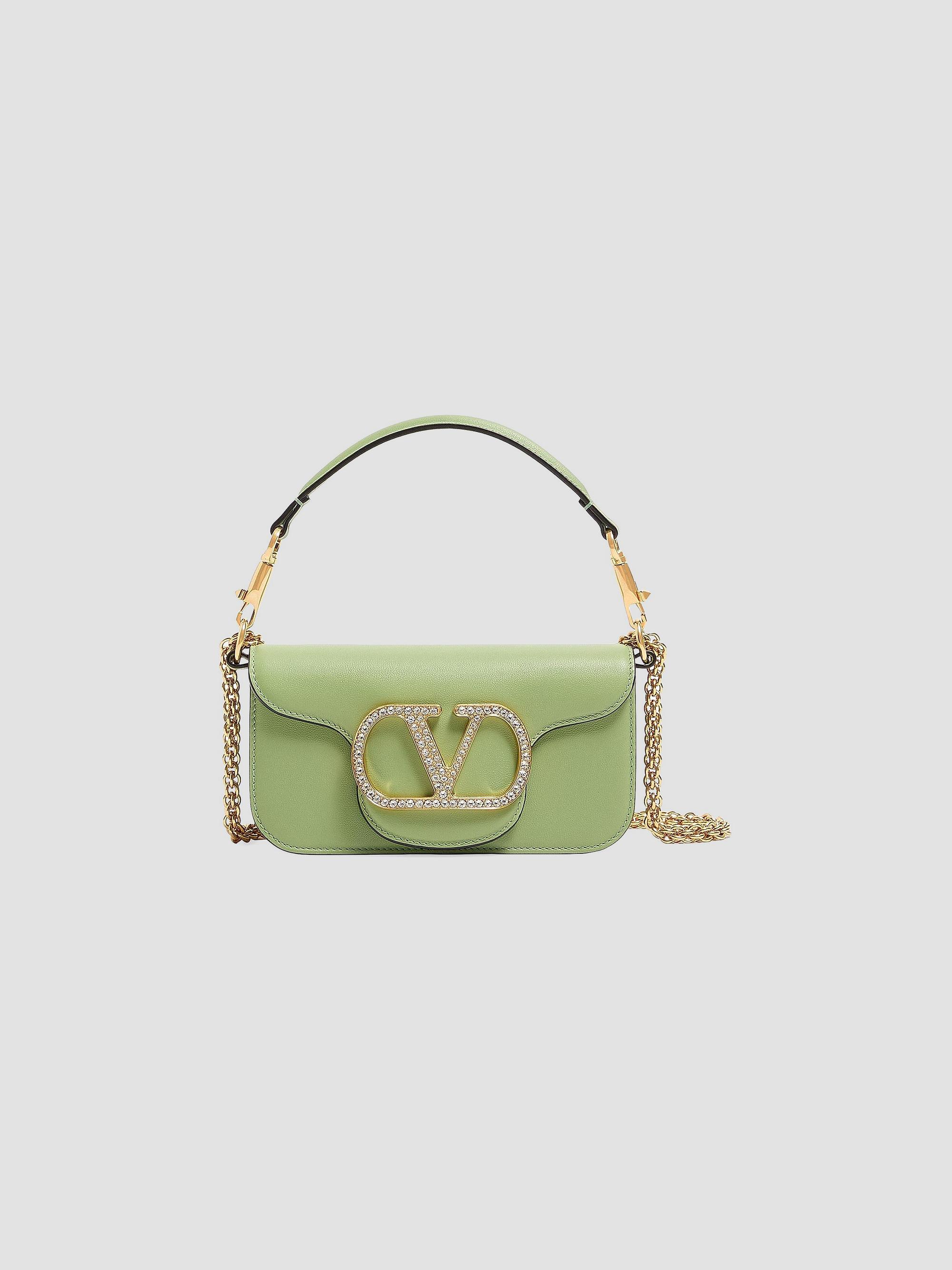 Valentino Garavani Locò Small Shoulder Bag in Calfskin Leather