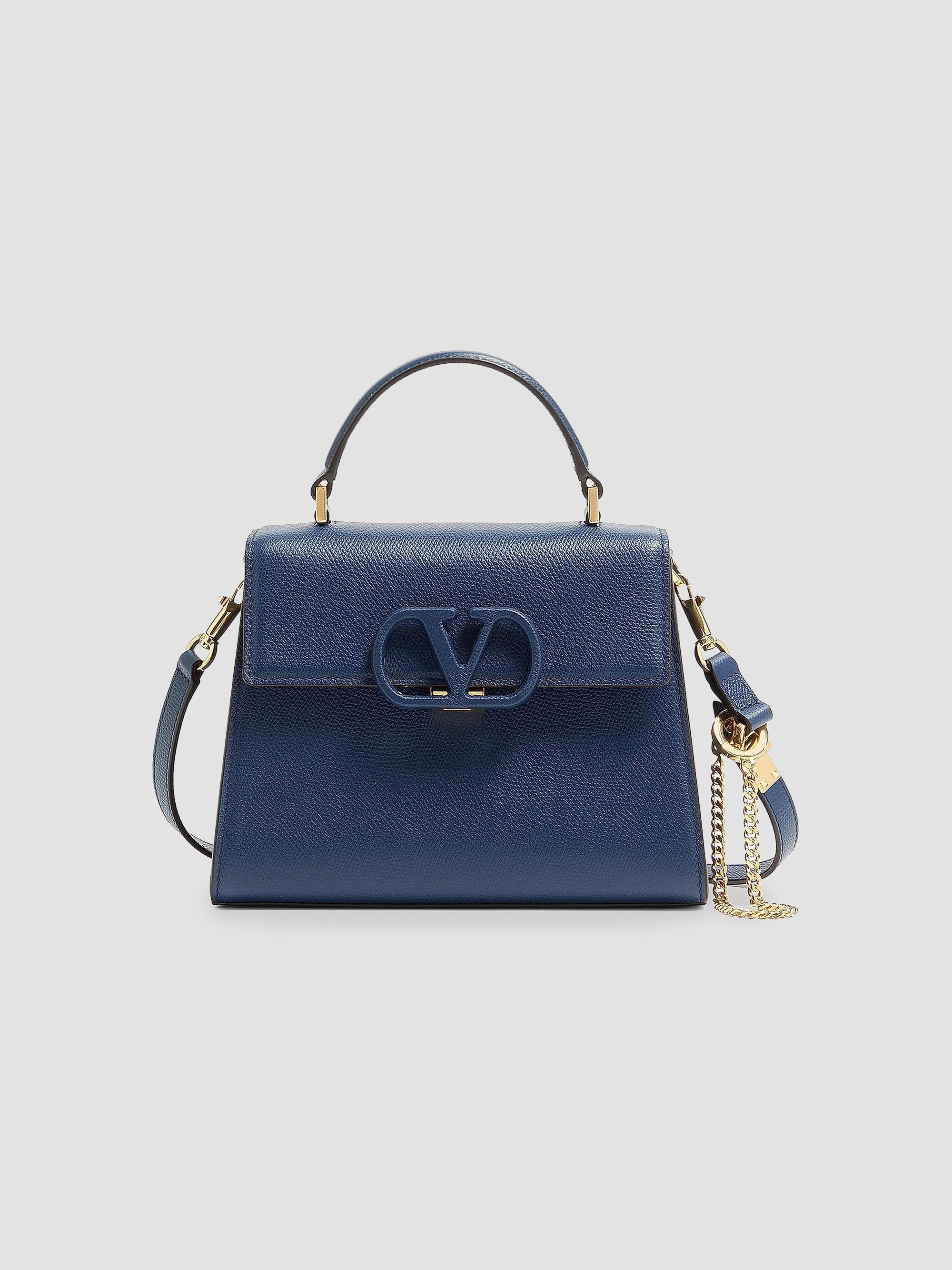 Valentino Garavani Vlogo Signature Grainy Calfskin Wallet with