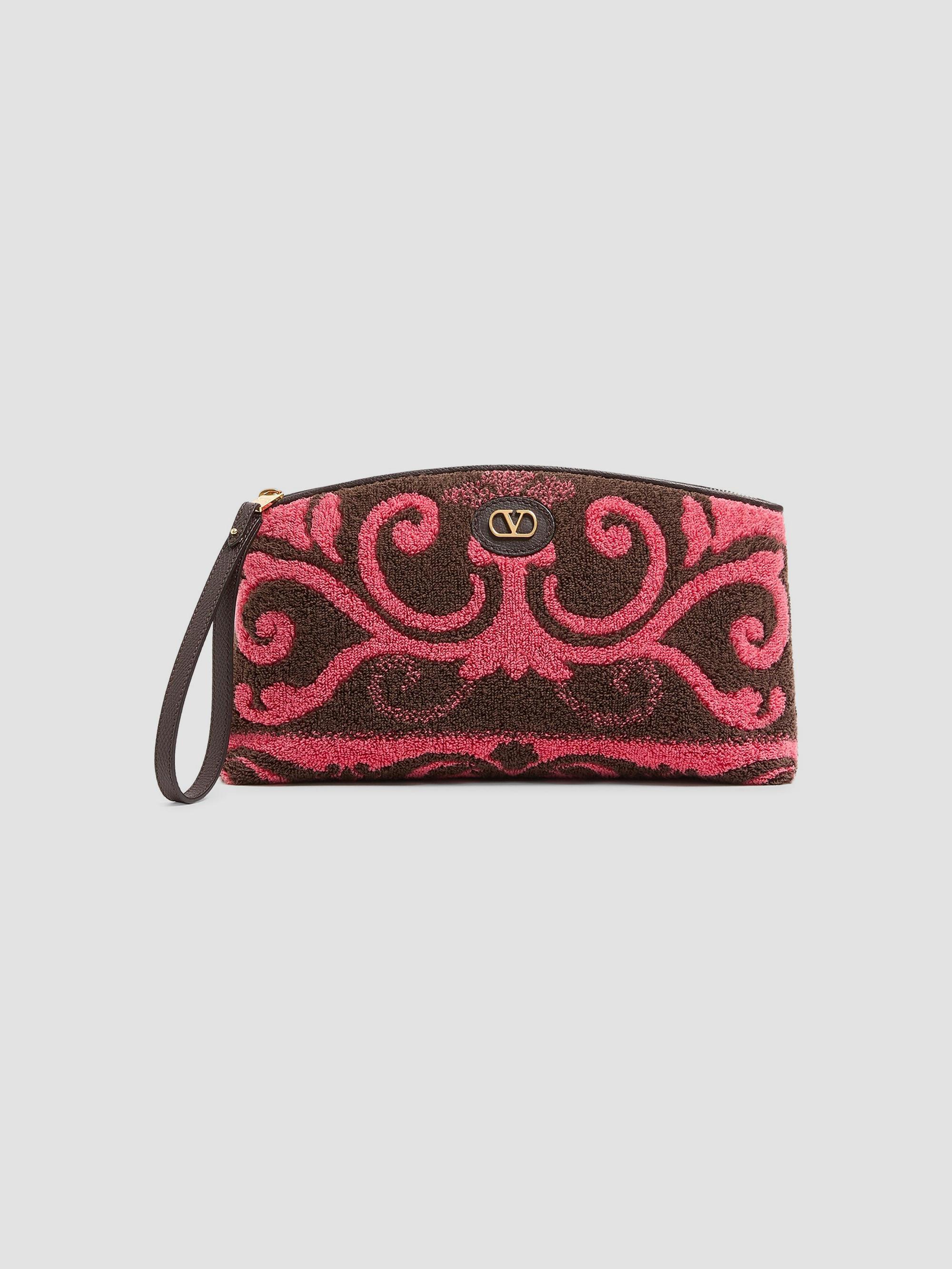 Valentino Garavani Women's Terry Cloth Clutch - Coral Chocolate | Thumbnail 7