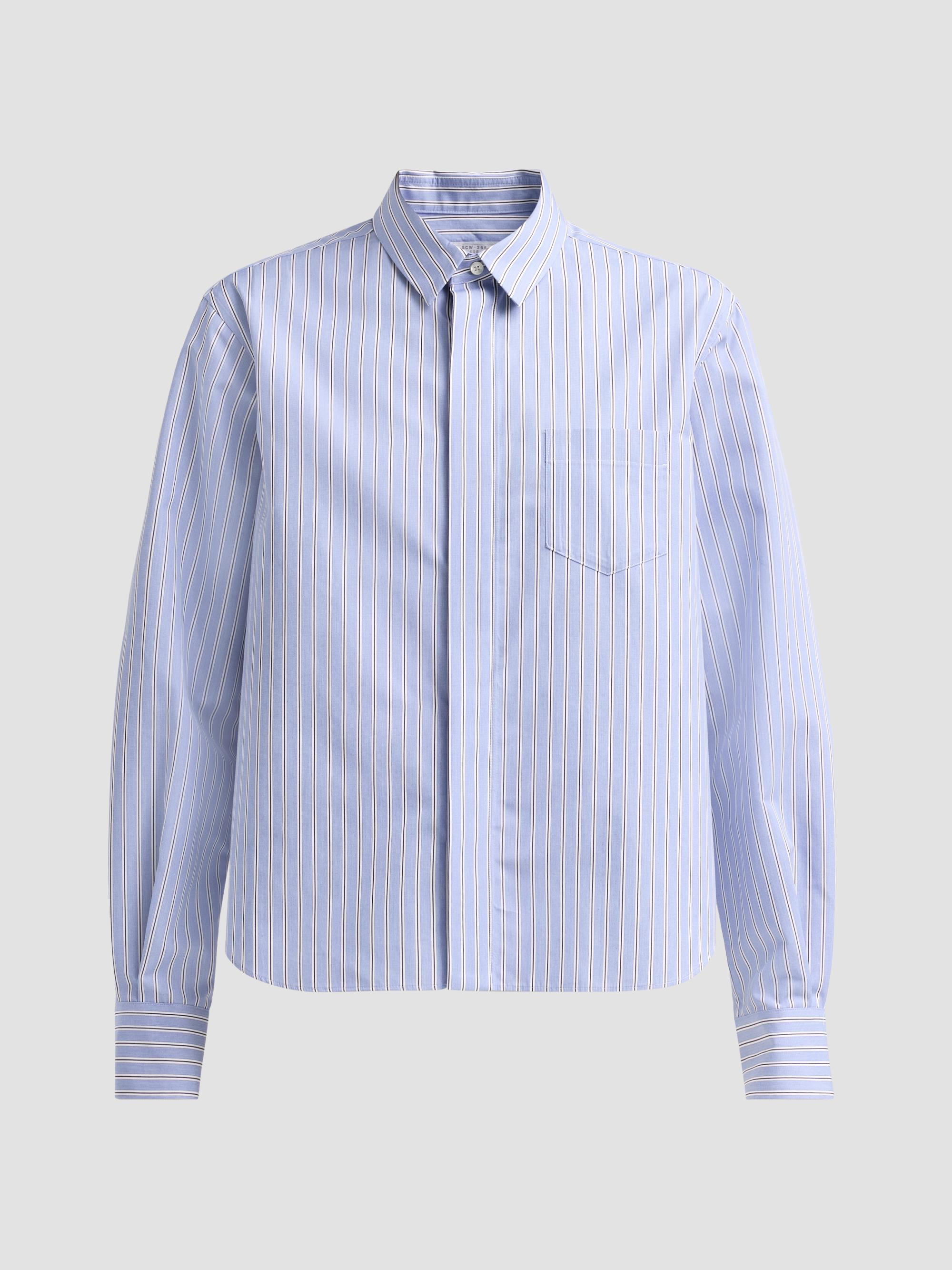 Sacai Thomas Mason Striped Cotton Poplin Shirt | Saks Fifth Avenue