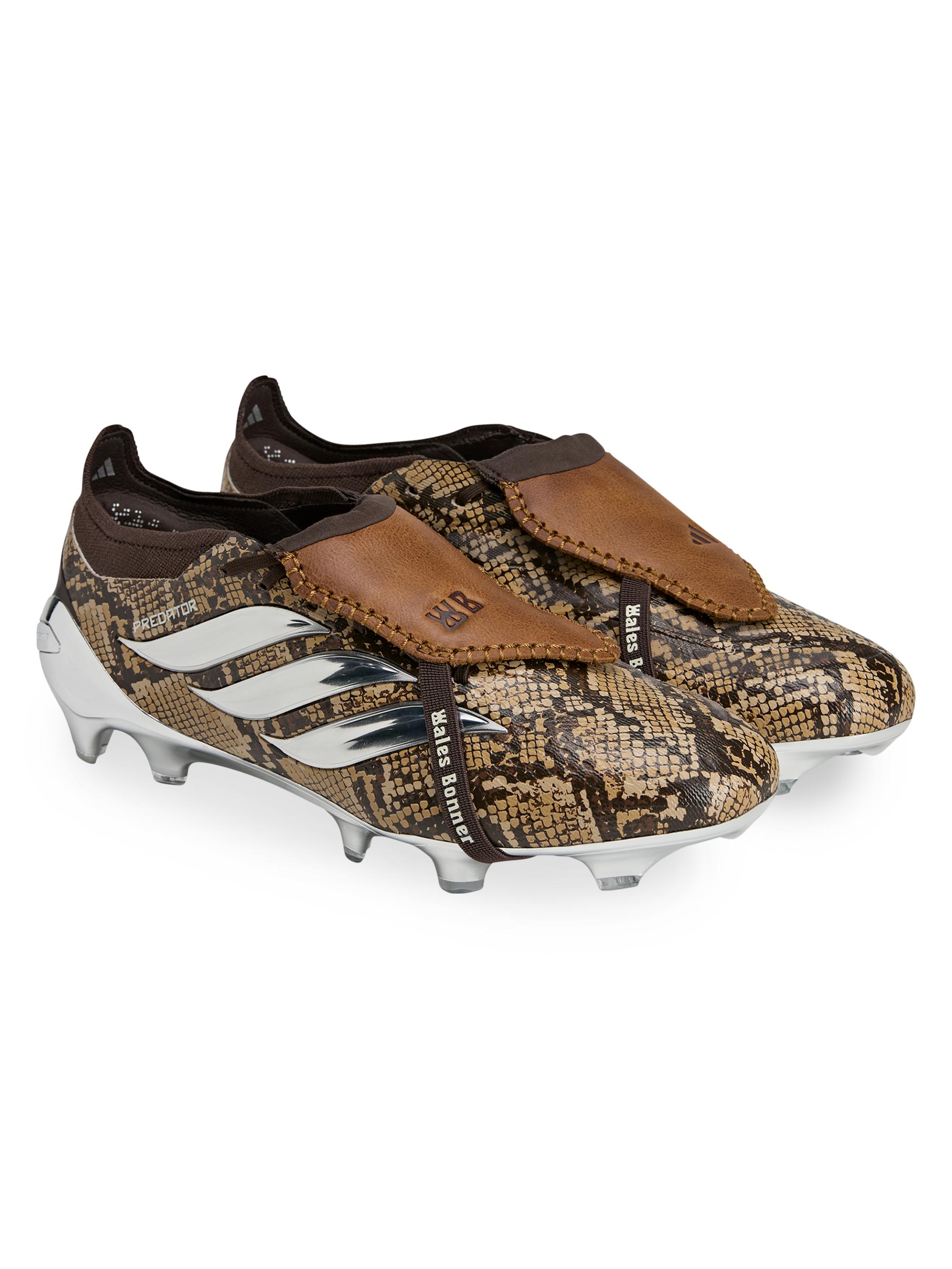 adidas Men's Predator Elite Faux-Snakeskin Low-Top Sneakers - Linen Khaki | Thumbnail 9