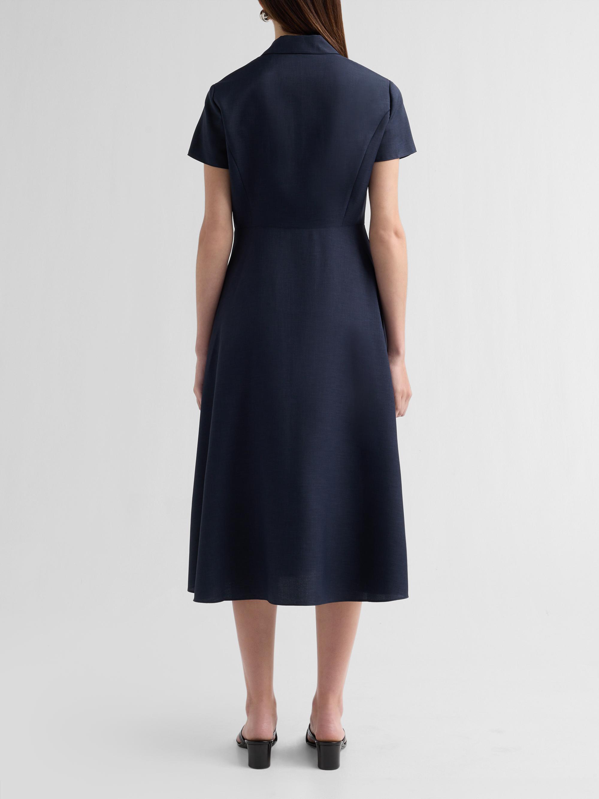 Theory Short-Sleeve Midi-Shirtdress | Saks Fifth Avenue