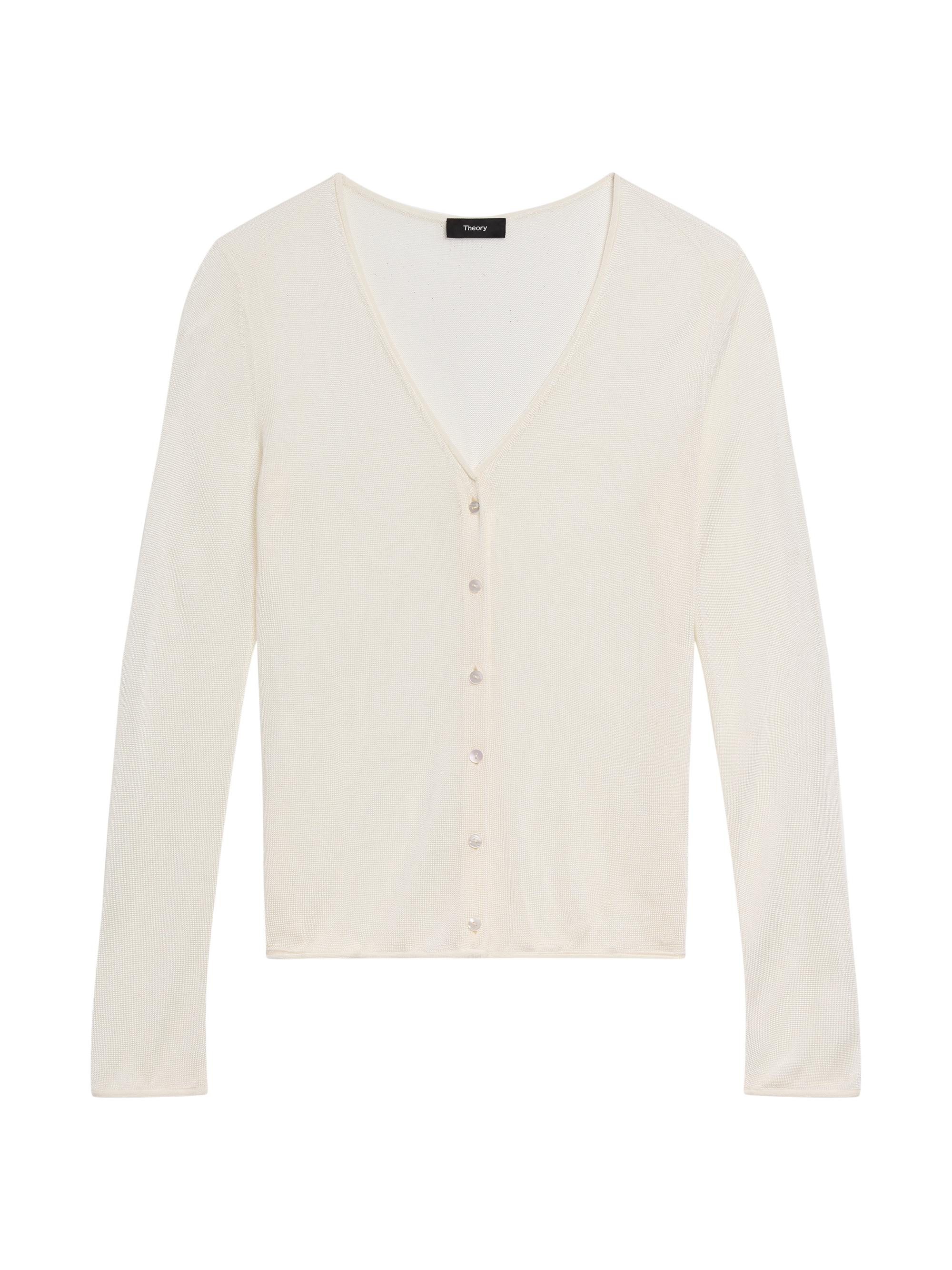 Theory Women's Jersey Edge Sheer Cardigan -
