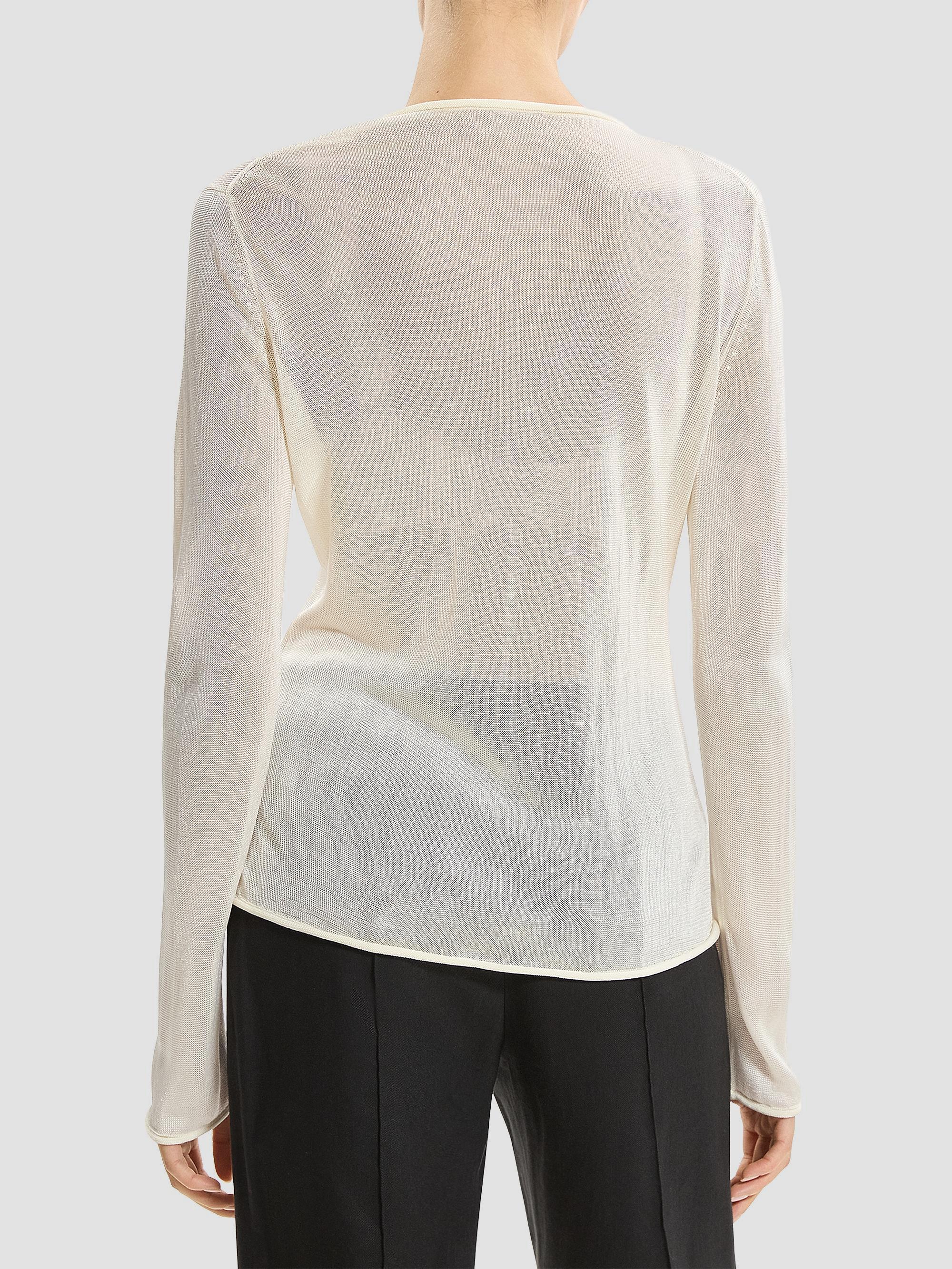 Theory Jersey Edge Sheer Cardigan | Saks Fifth Avenue