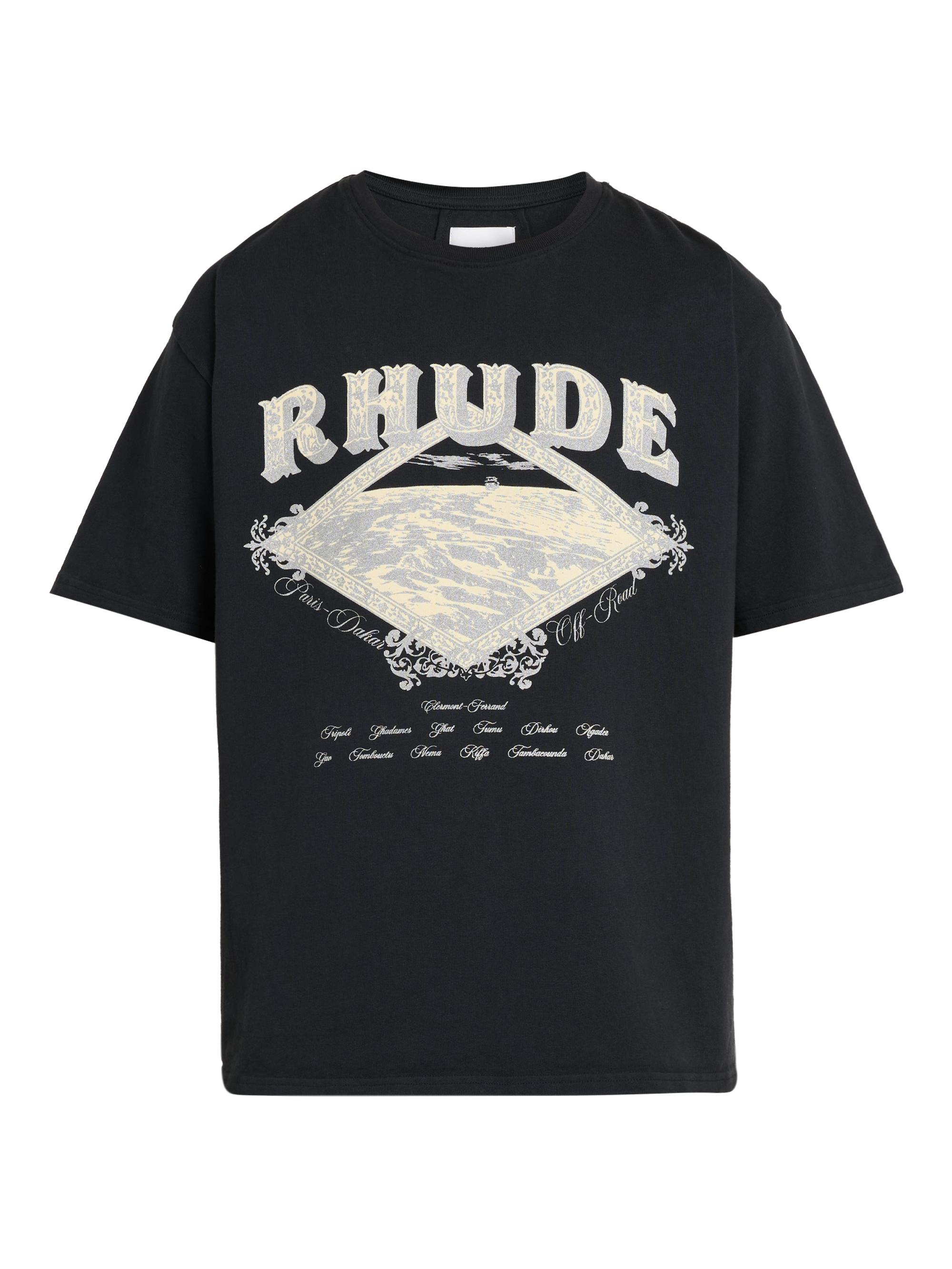 Rhude Men's Dakar Convoy T-Shirt - Vintage Black Silver